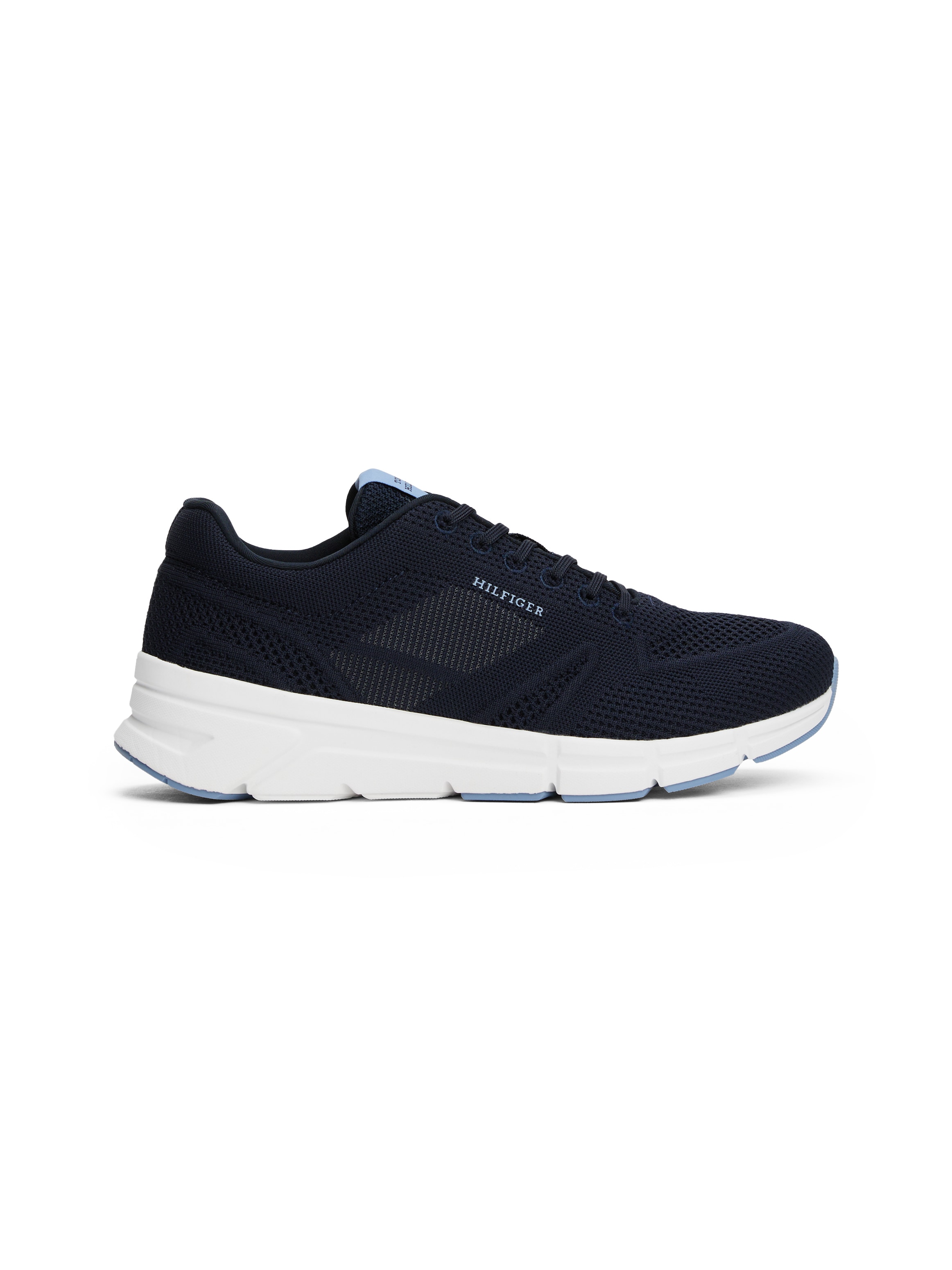 Tommy Hilfiger Sneaker »MODERN COMFORT RUN KNIT«, Freizeitschuh, Halbschuh, Schnürer mit weich gepolstertem Schaftrand