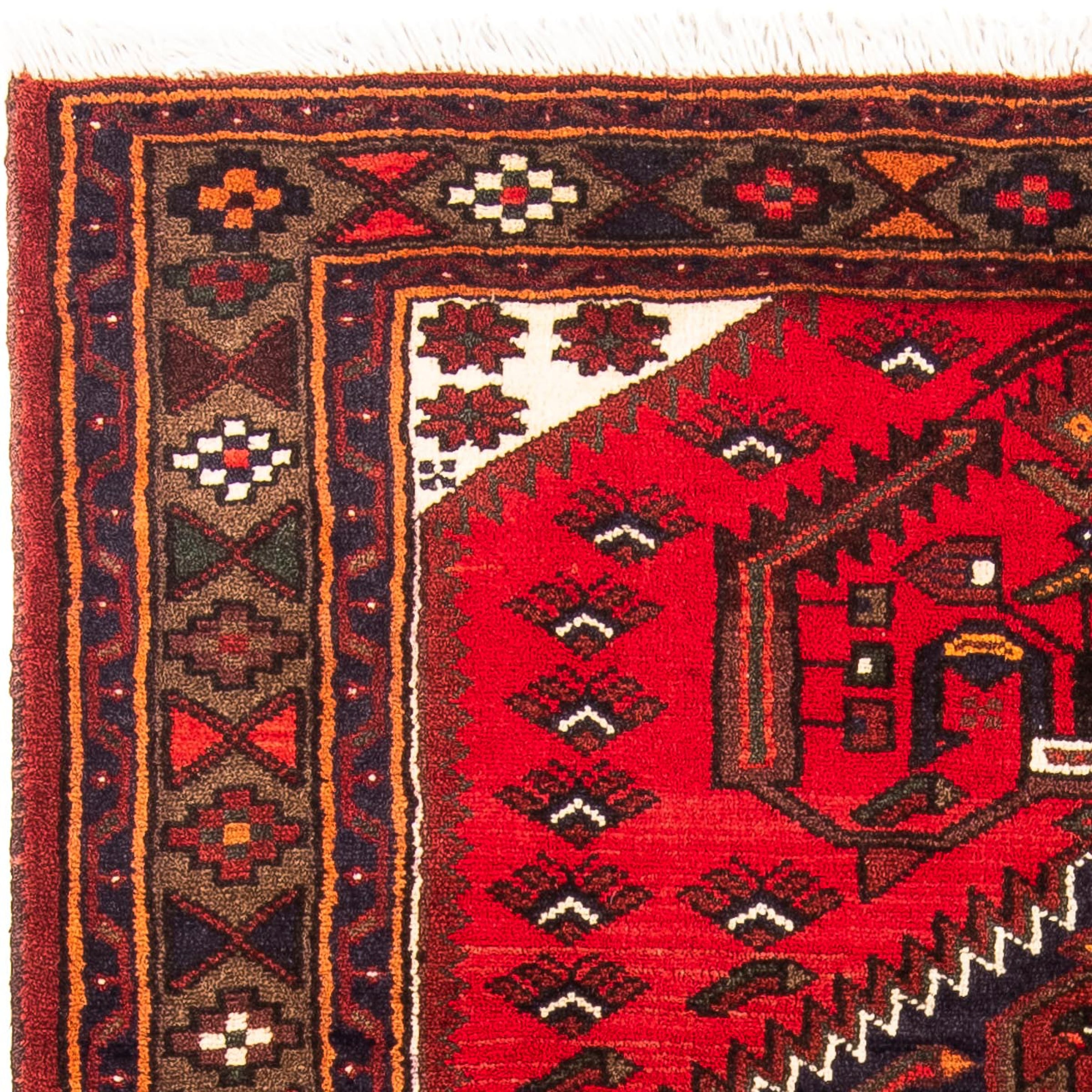 morgenland Orientteppich »Perser - Nomadic - 165 x 102 cm - dunkelrot«, rechteckig, Wohnzimmer, Handgeknüpft, Einzelstück mit Zertifikat