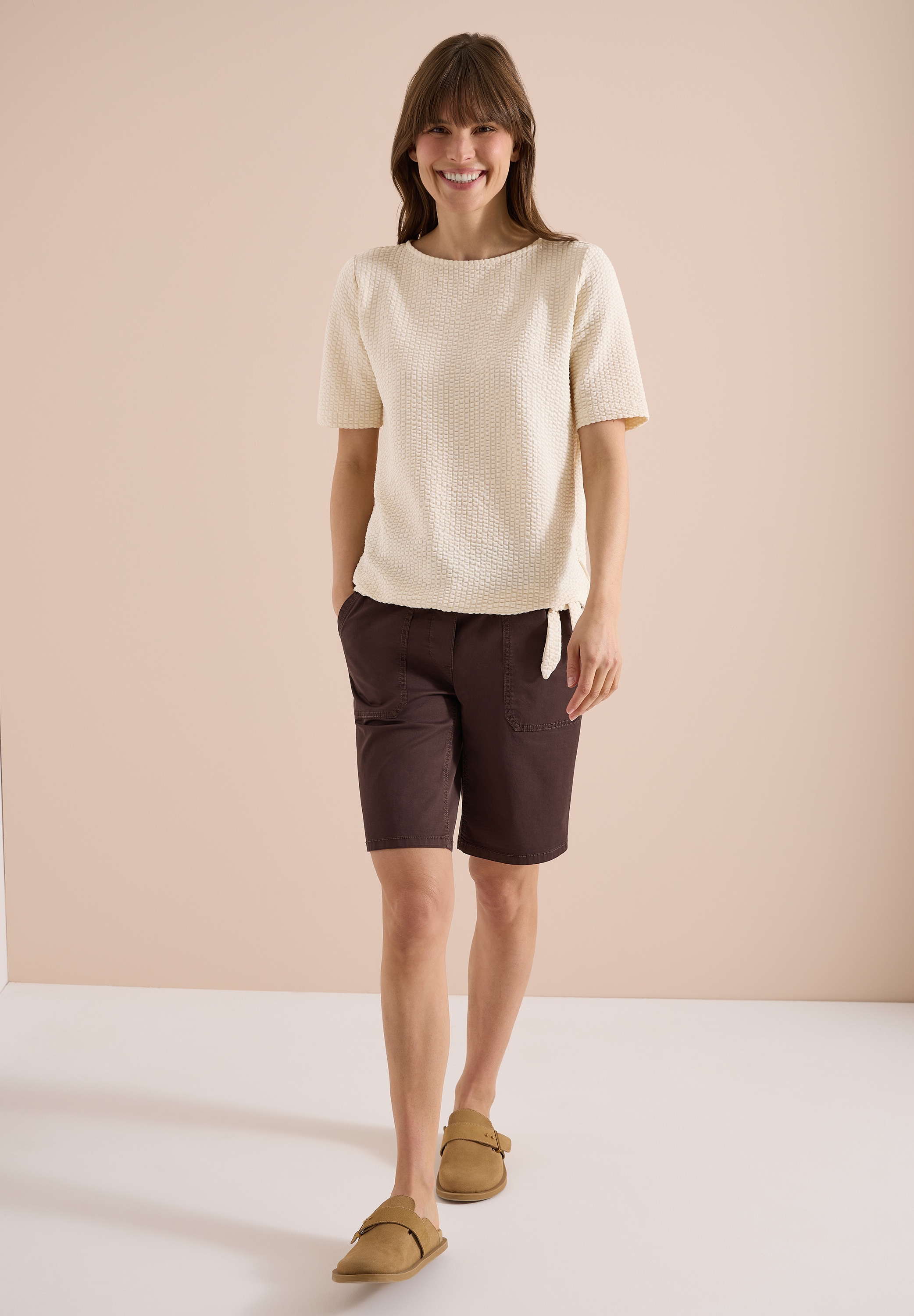 Cecil T-Shirt im soften Baumwoll-Mix