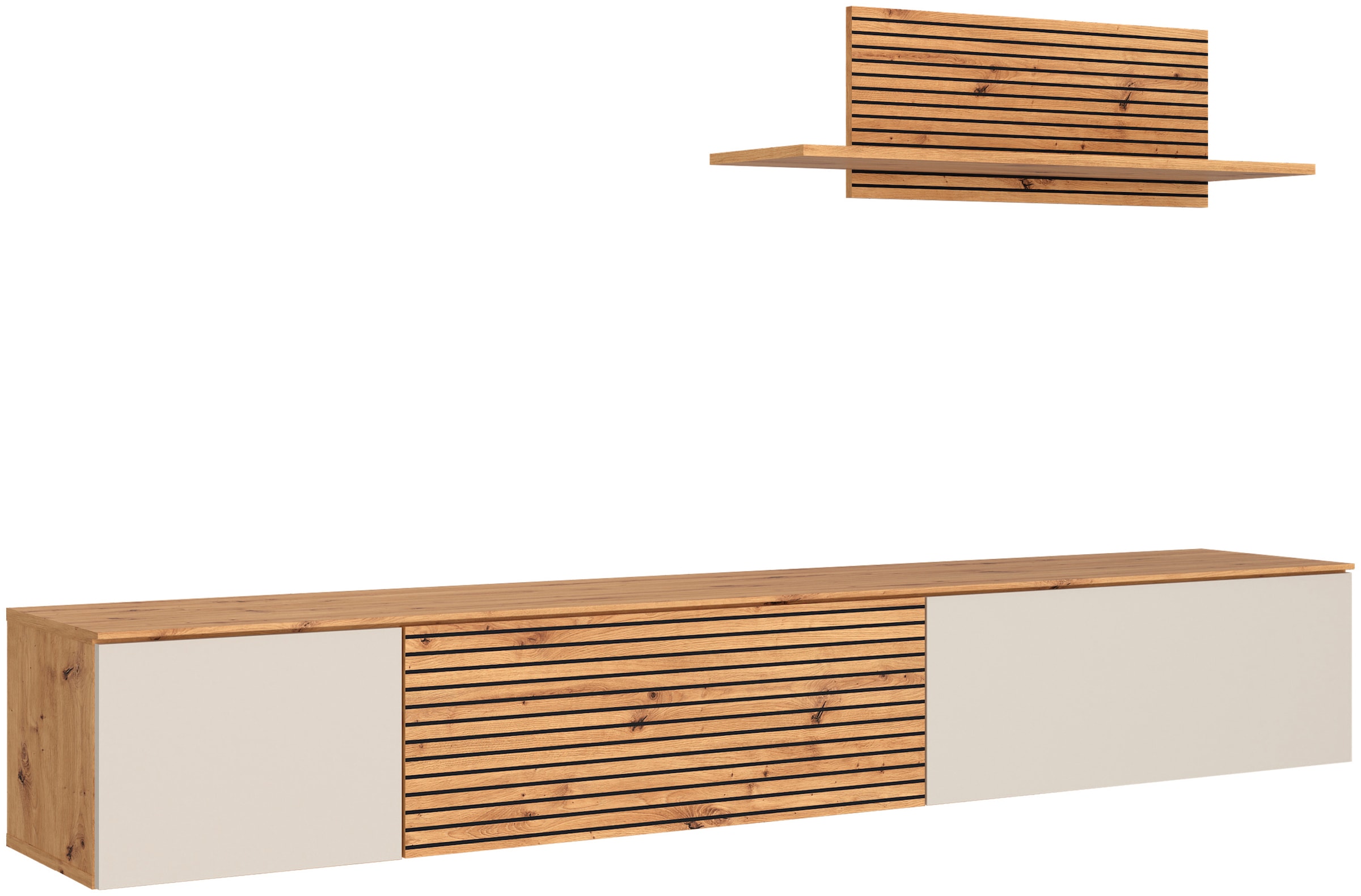 OTTO home Wohnwand »Paroli, mit Lowboard und Paneel«