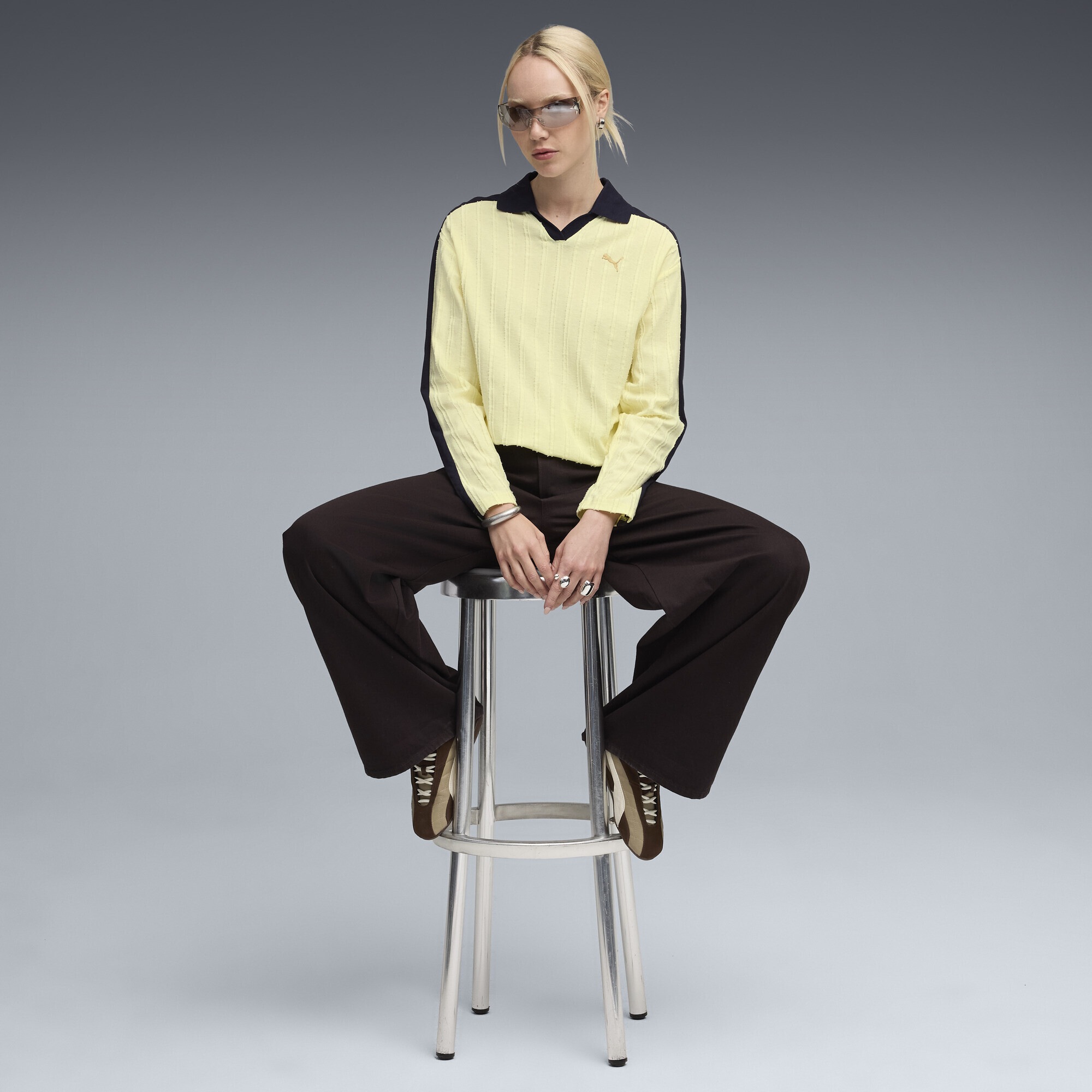 PUMA Poloshirt »T7 Relaxed Langarm-Polo Damen«