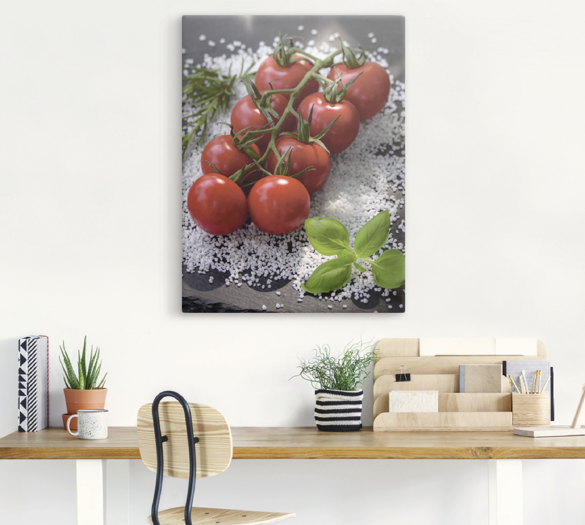 Black Friday Artland Wandbild (1 BAUR oder »Tomaten Alubild, St.), in Rispe Größen Salz«, Leinwandbild, Wandaufkleber versch. | auf Poster als Lebensmittel