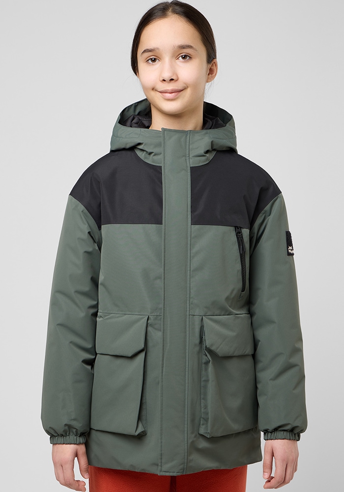 Jack Wolfskin Funktionsparka "TEEN 2L INS PARKA Y", mit Kapuze