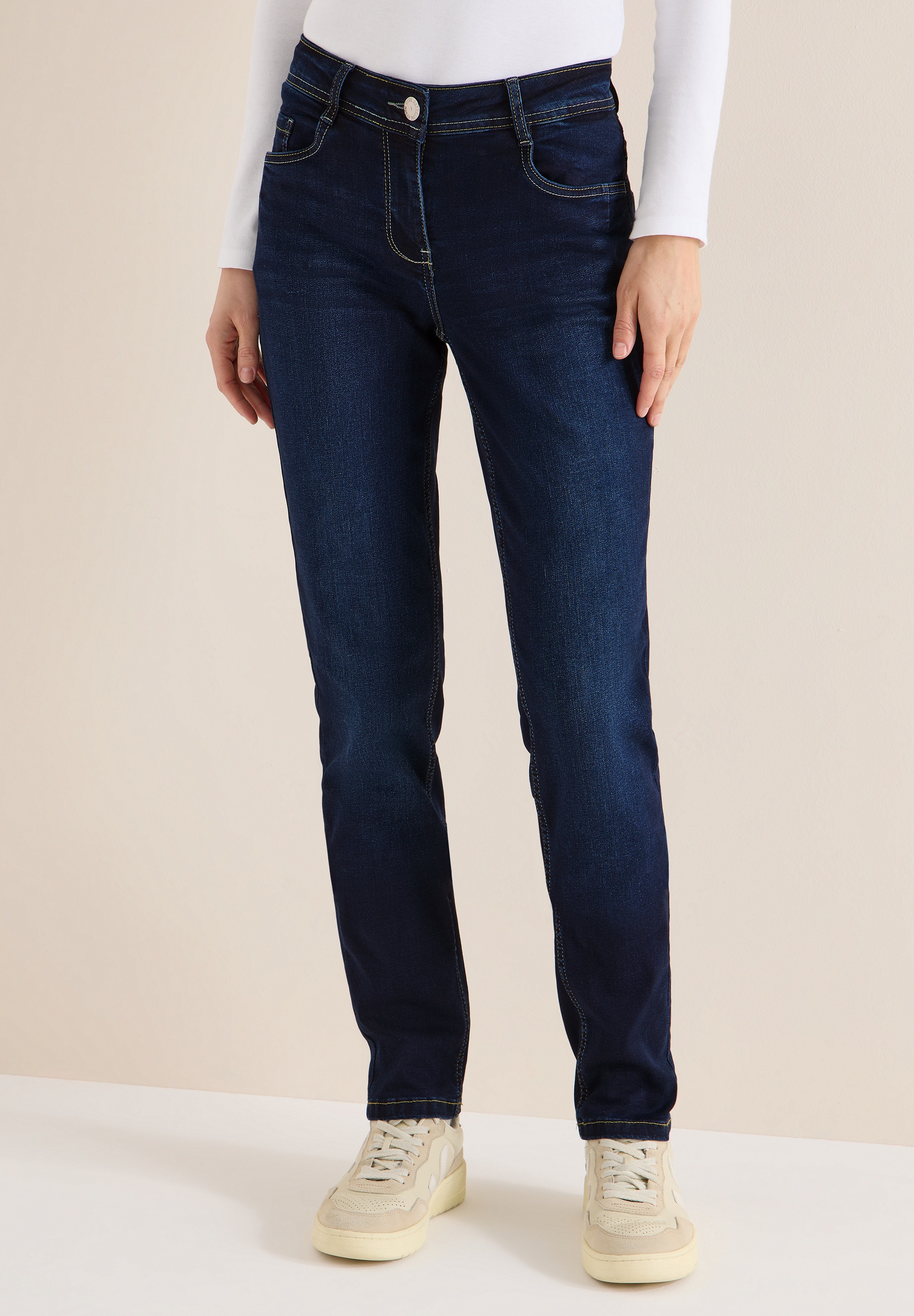 Cecil Comfort-fit-Jeans Middle Waist