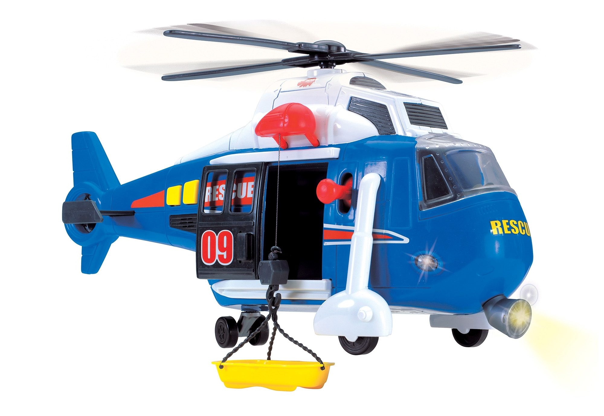 Dickie Toys Spielzeug-Hubschrauber, mit drehbarem Rotor, Licht und Sound