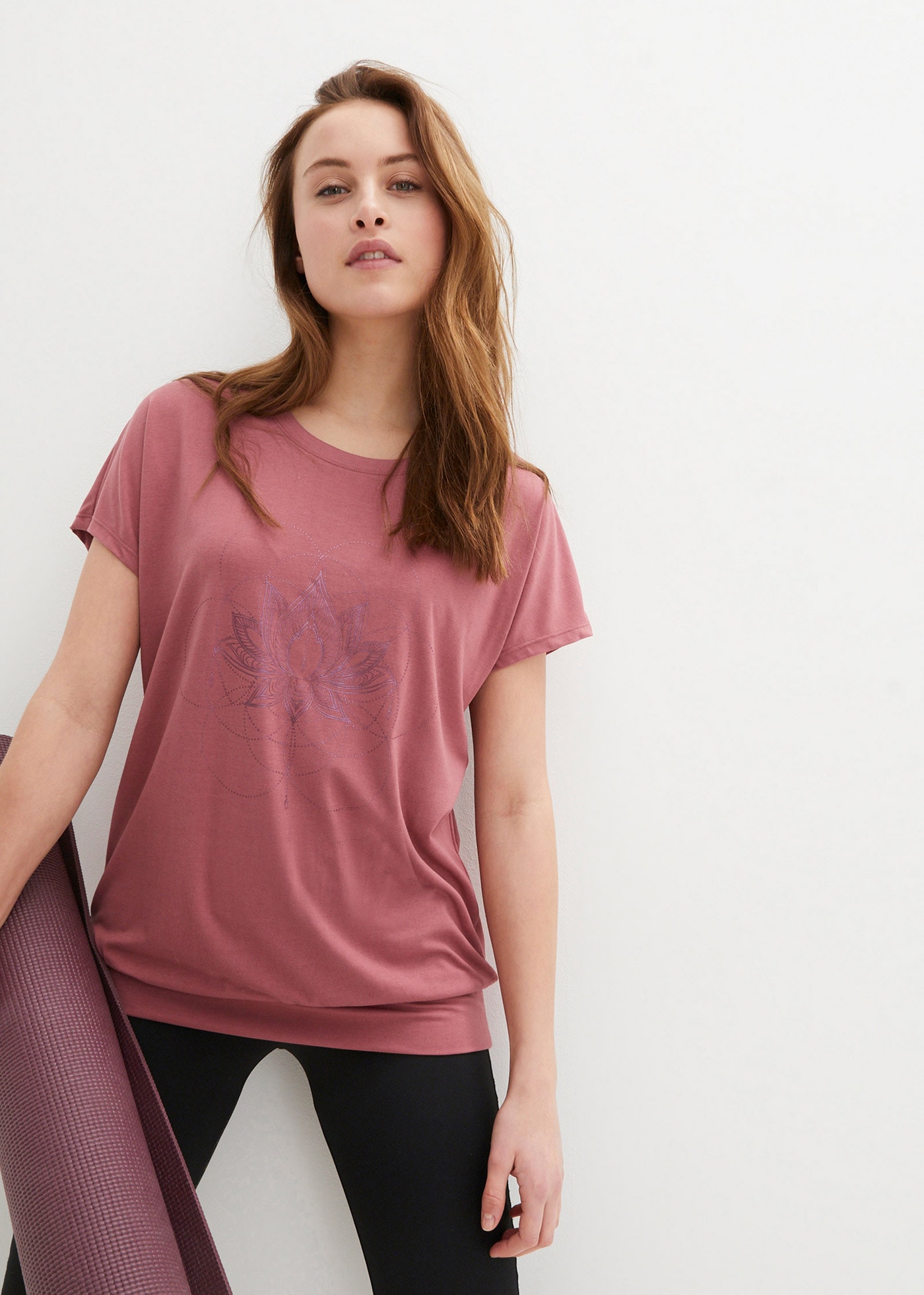 bonprix "Sport-Shirt, Loose Fit" Oversize Passform, Loose Fit, breites Bündchen
