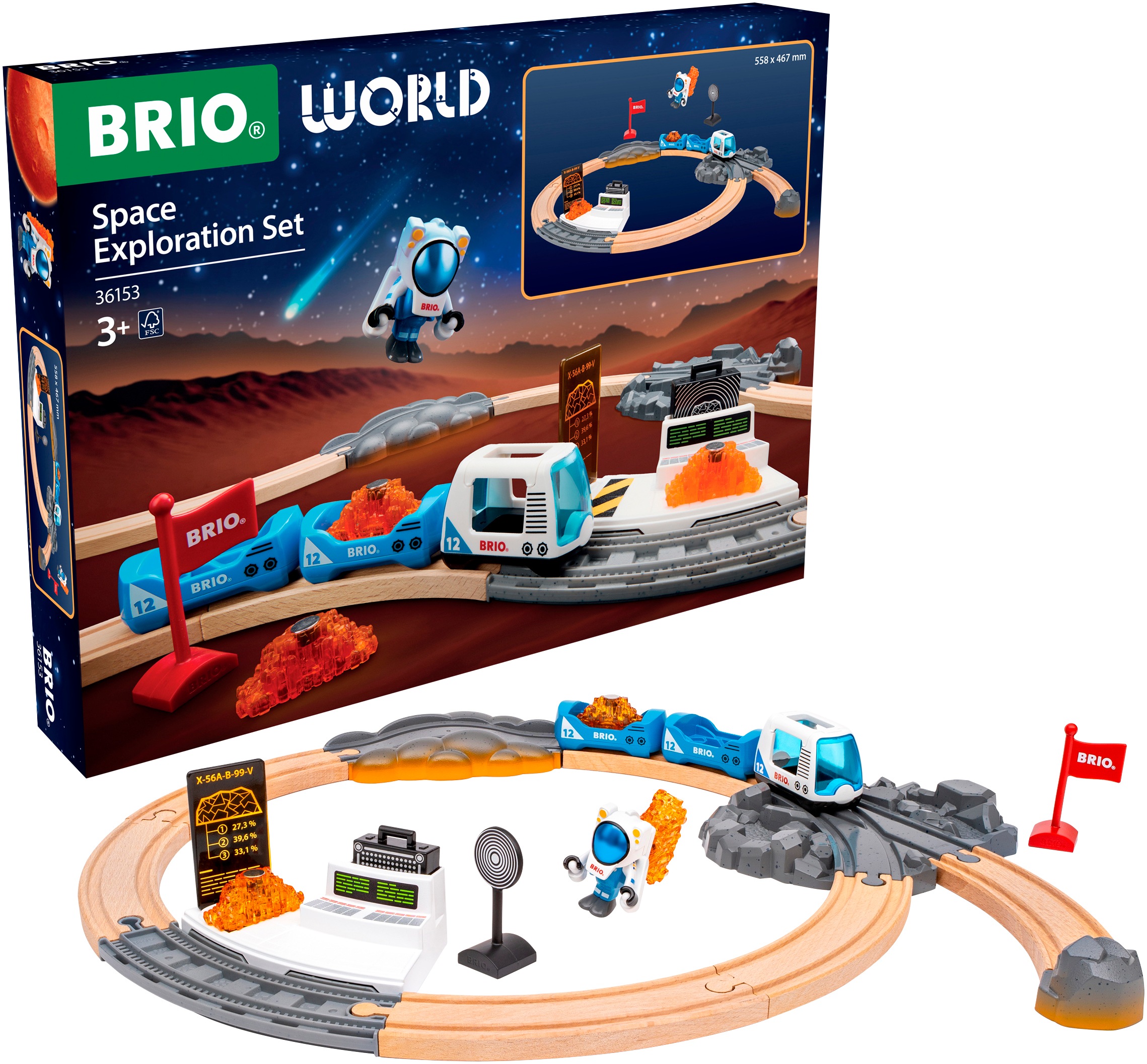 BRIO® Spielwelt »BRIO World - Weltraumforschungs-Set (36153)«