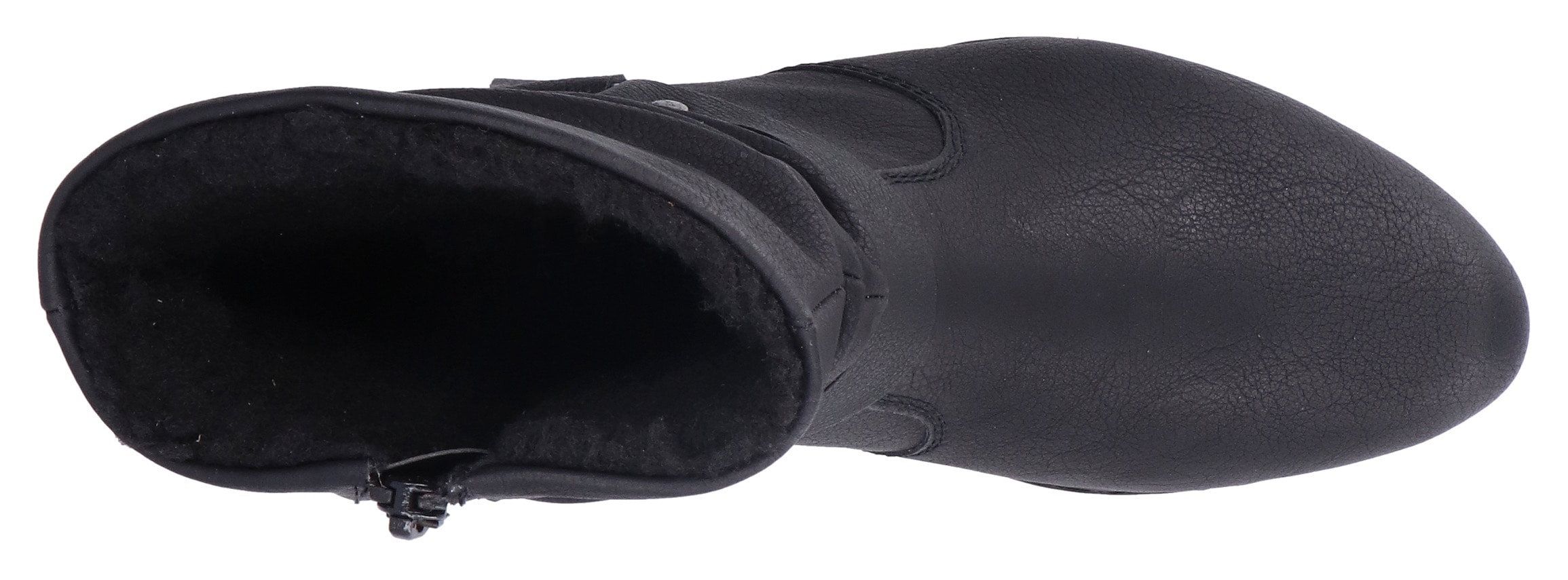 Rieker Winterstiefelette, Westernstiefelette, Cowboyboots, Blockabsatz, mit Zierriemen