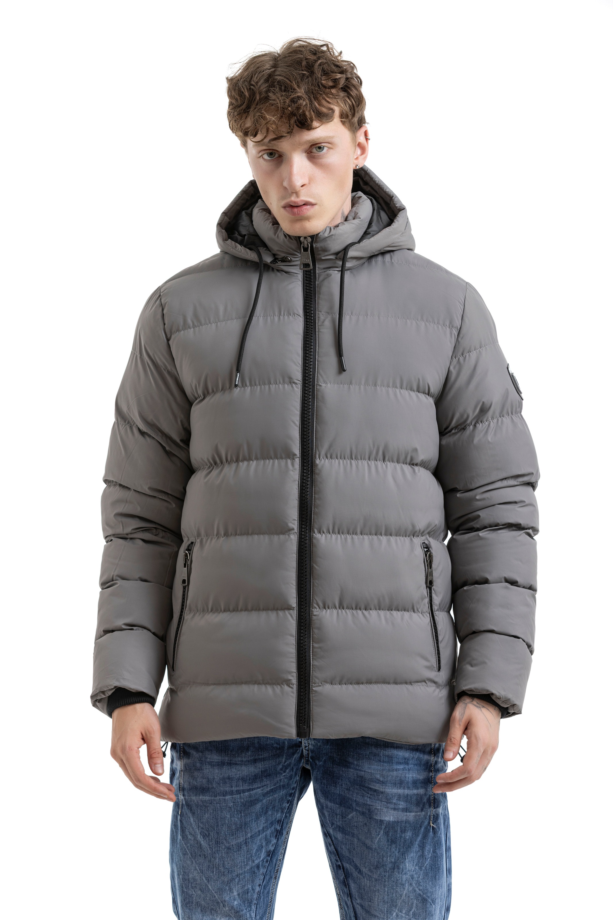 Cipo & Baxx Steppjacke mit Kapuze günstig online kaufen