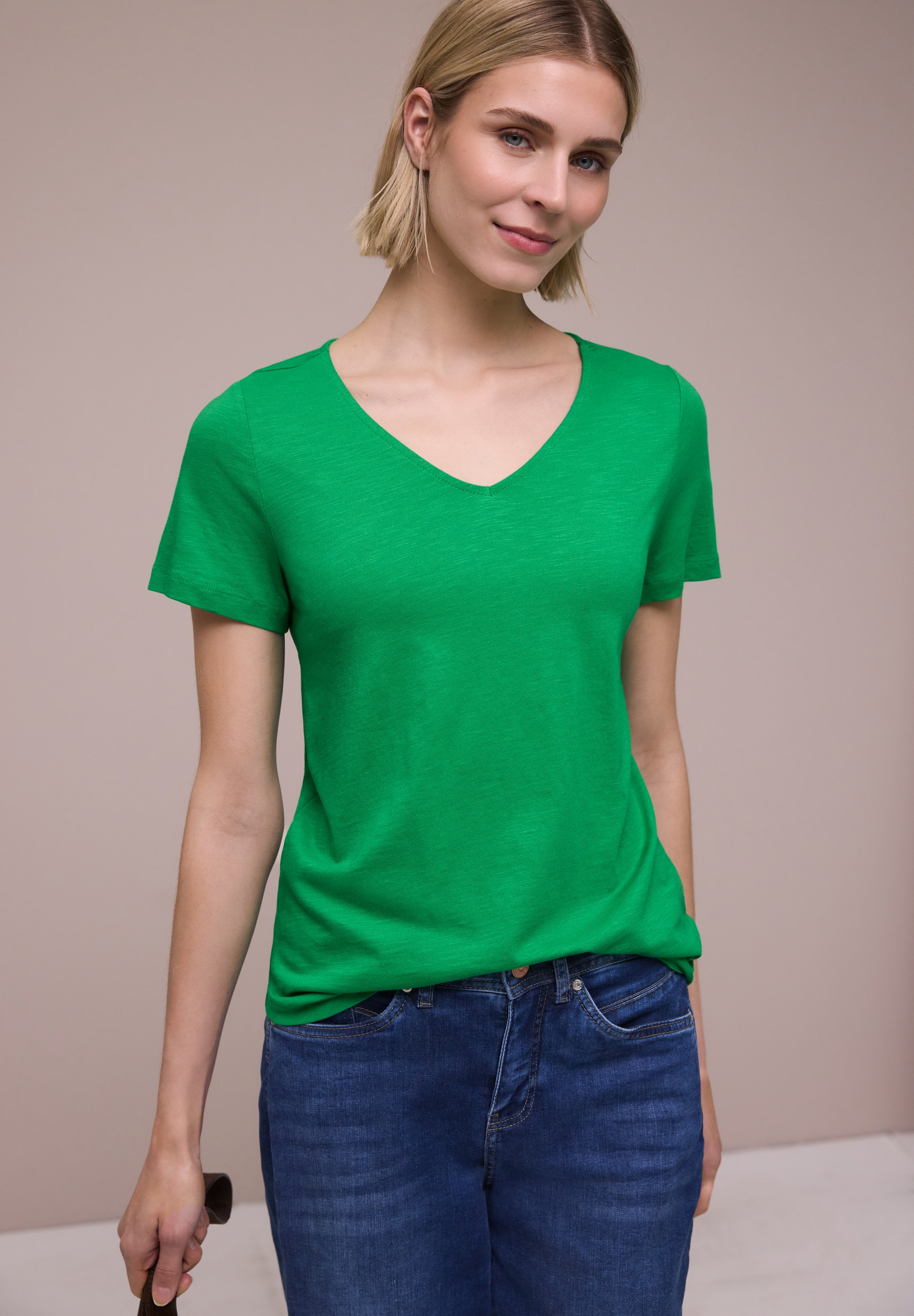 STREET ONE V-Shirt mit V-Ausschnitt