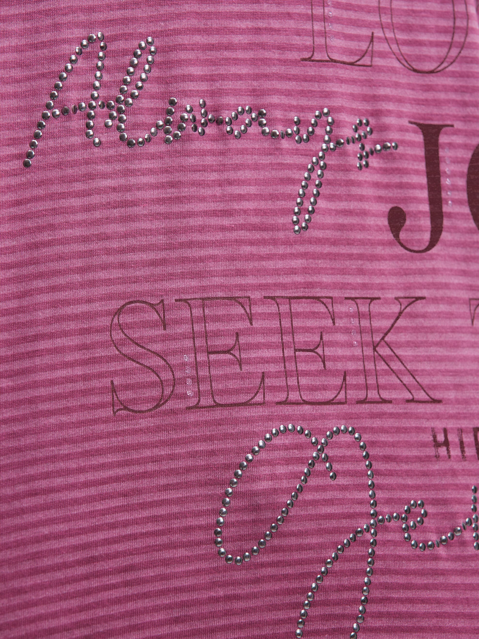 SOCCX Langarmshirt mit Glitzersteinchen