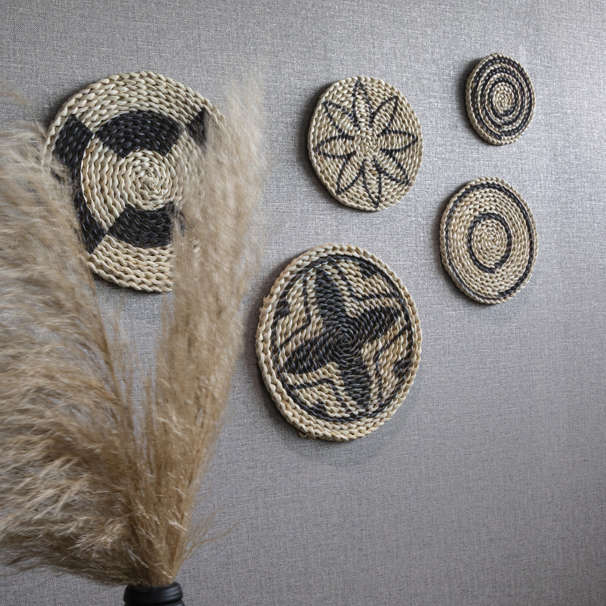 Art for the home Wandbild »Rotan«, (Set, 1 St.), Wanddeko Set (5-er Set)