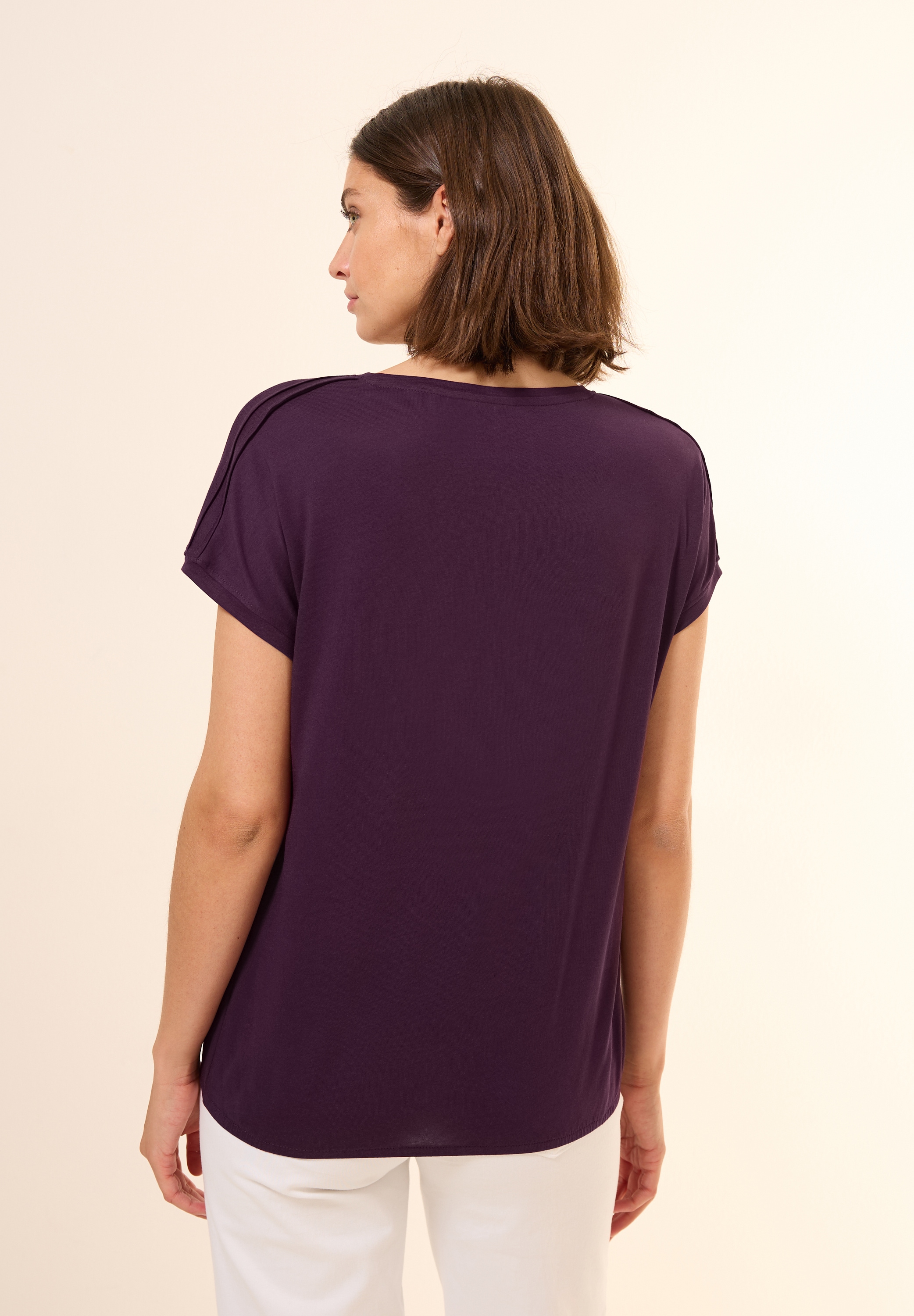 Cecil V-Shirt, mit Elastiksaum