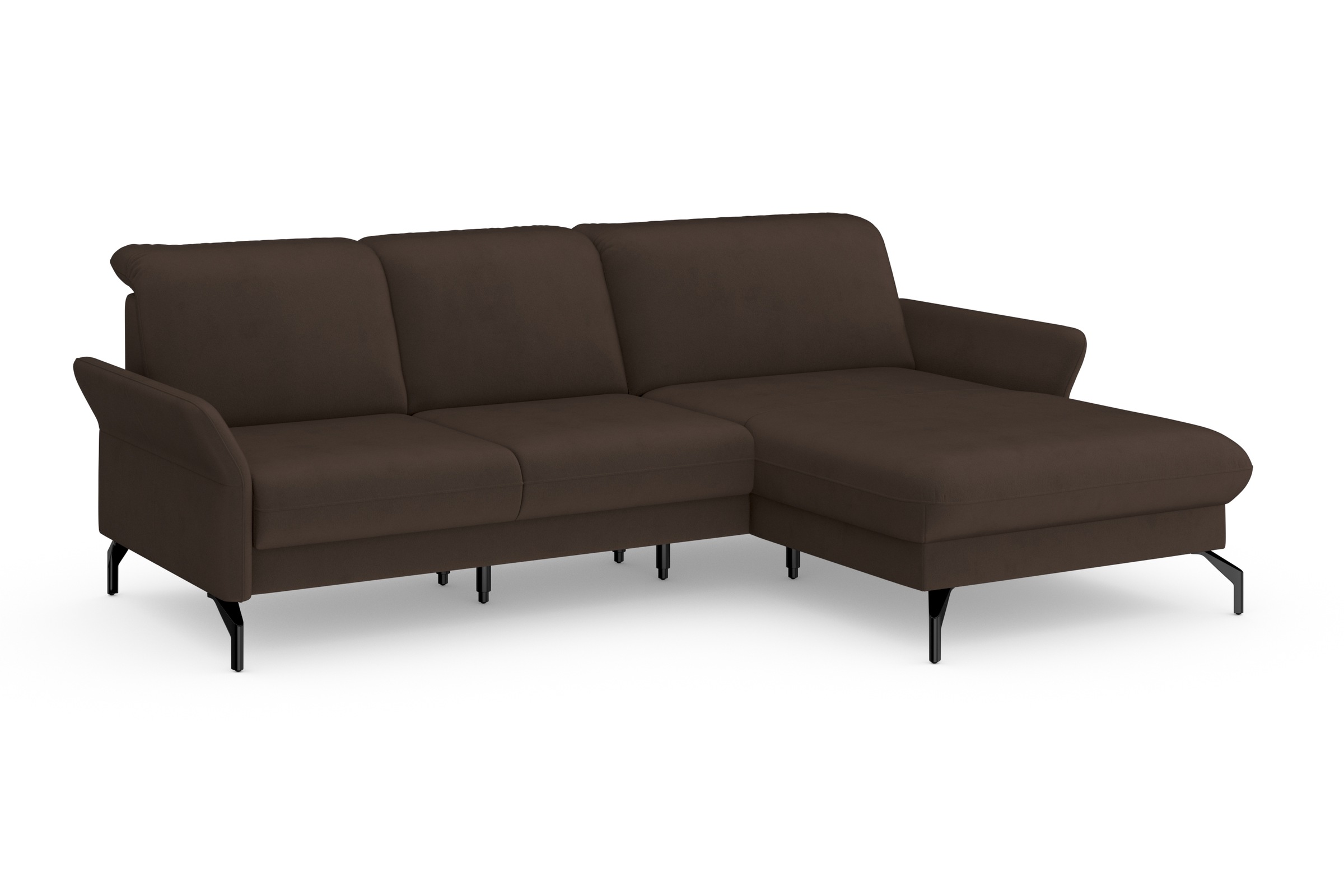 sit&more Ecksofa »Fashion L-Form«, wahlweise mit Kopfteilverstellung und Vorziehsitz, motorisch