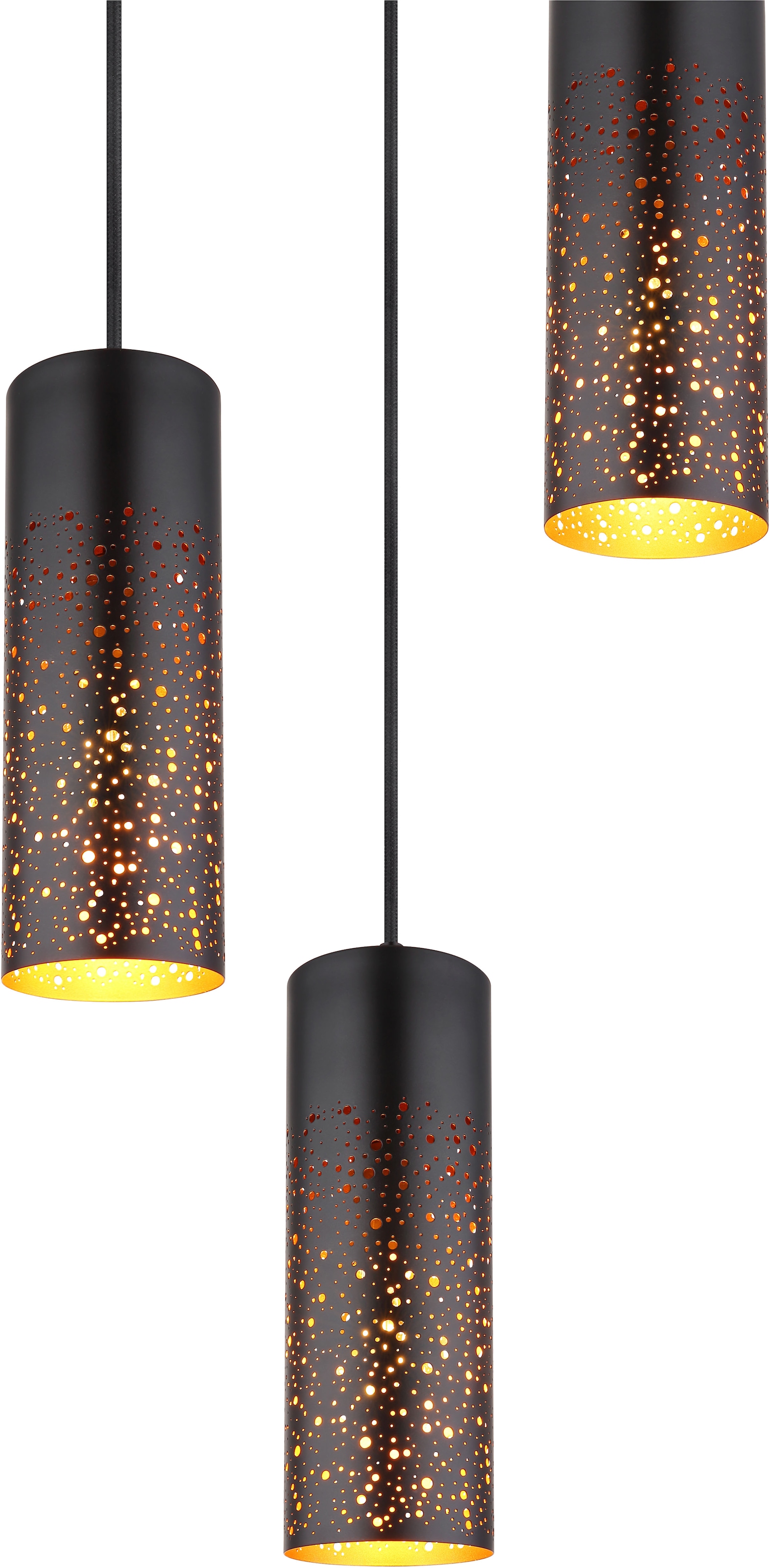 GLOBO LIGHTING Hängeleuchte »CROCKY«, Leuchtmittel E27 | ohne Leuchtmittel, Hängelampe/Pendelleuchte/Esszimmer/Wohnzimmer/Esstisch