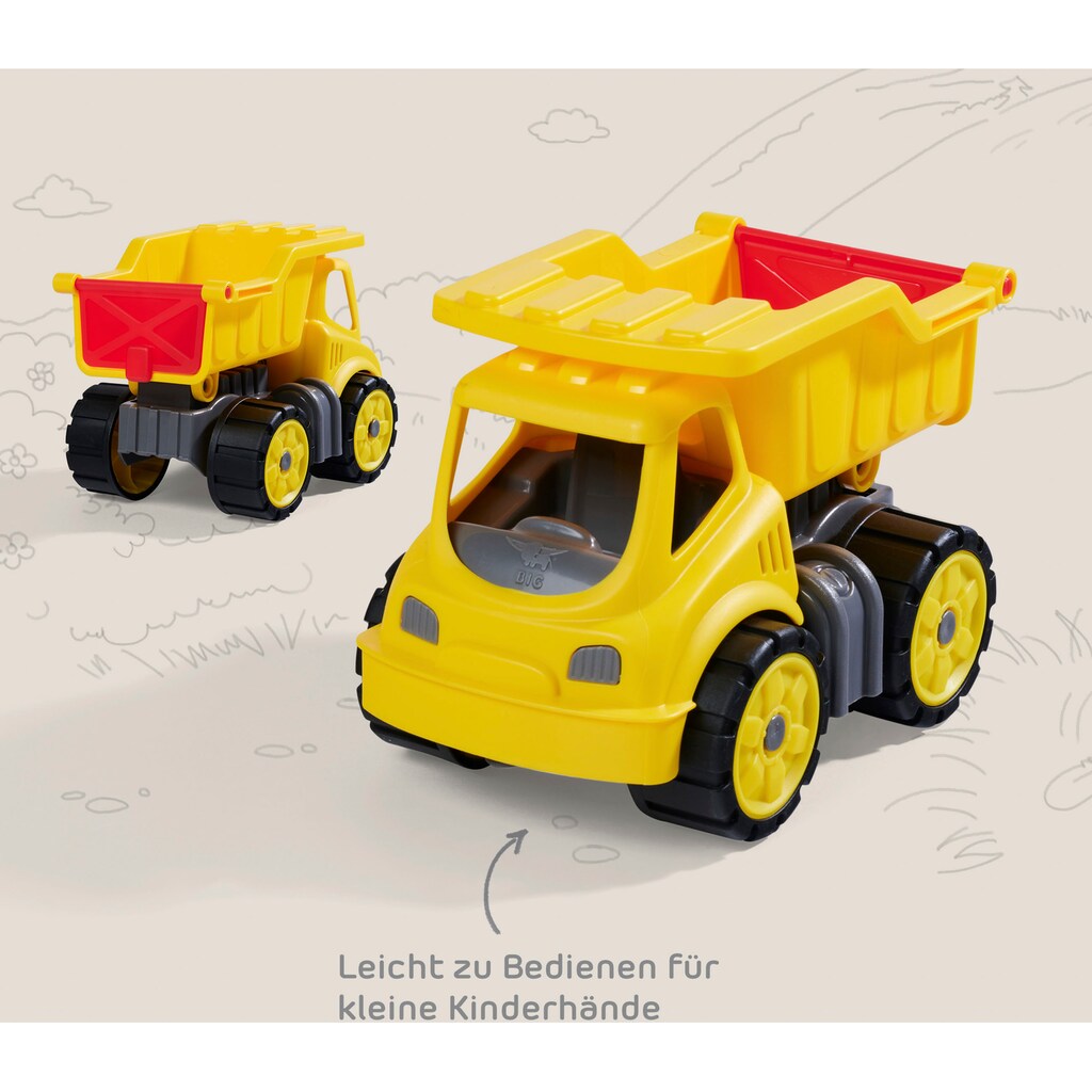 BIG Spielzeug-Baumaschine »Power-Worker Mini«, (Set, bestehend aus Kipper und Bagger)