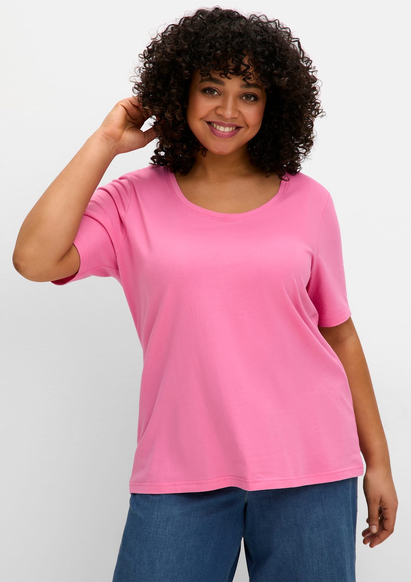 Sheego T-Shirt "T-Shirt", (1 tlg.) günstig online kaufen