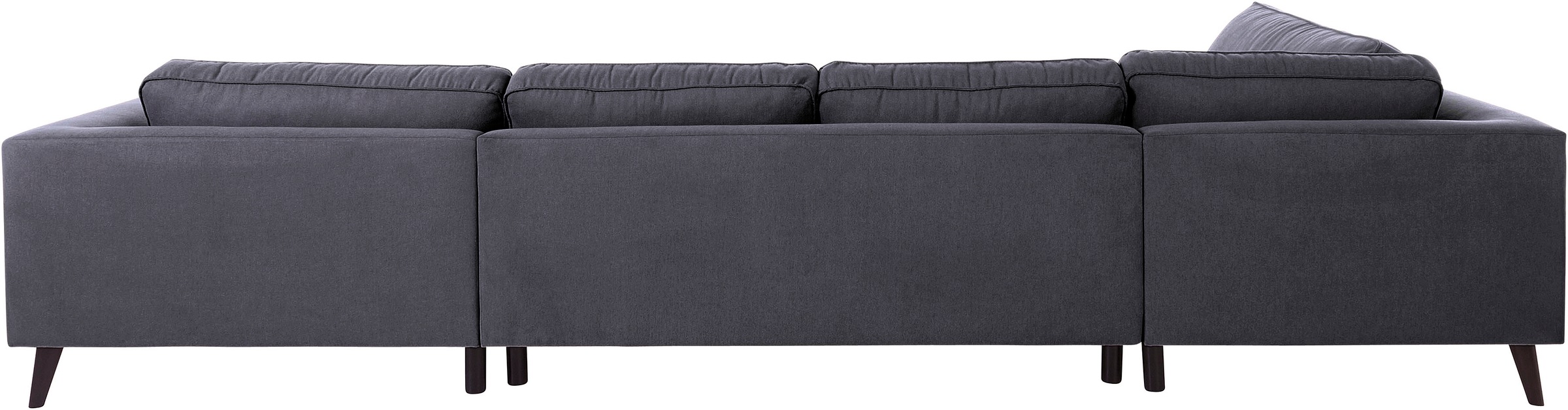 Home affaire Wohnlandschaft »Lumber Jack, viel Platz, bequem, Breite 354cm, hoher Fuß, U-Form« in moderner Optik