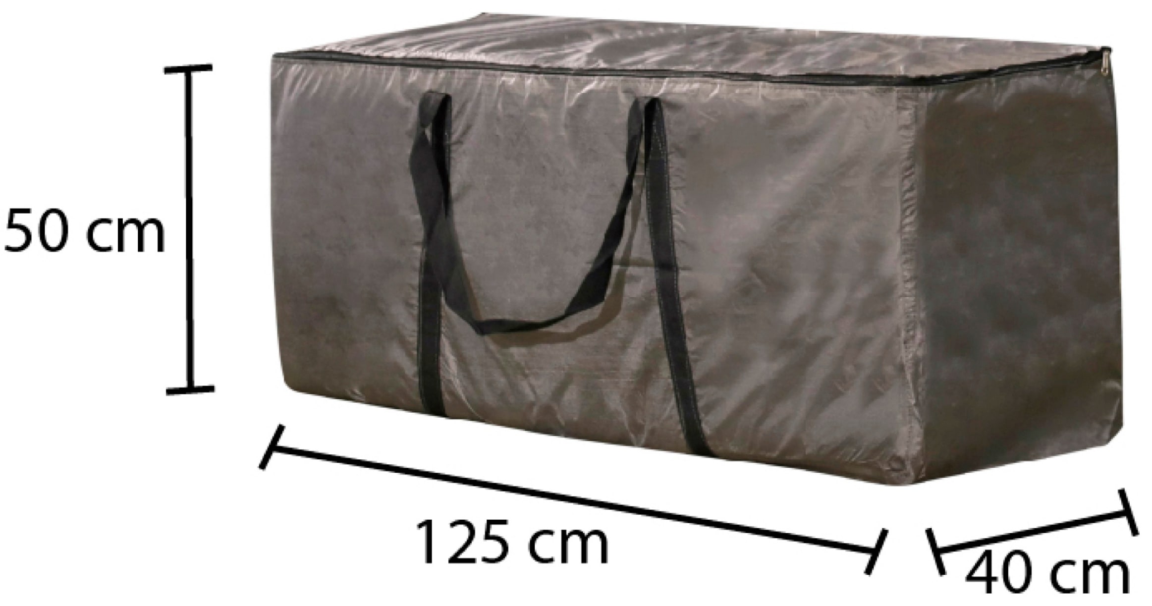 winza outdoor covers Aufbewahrungstasche, 125x40x50 cm, geeignet für 4-6 Gartenkissen