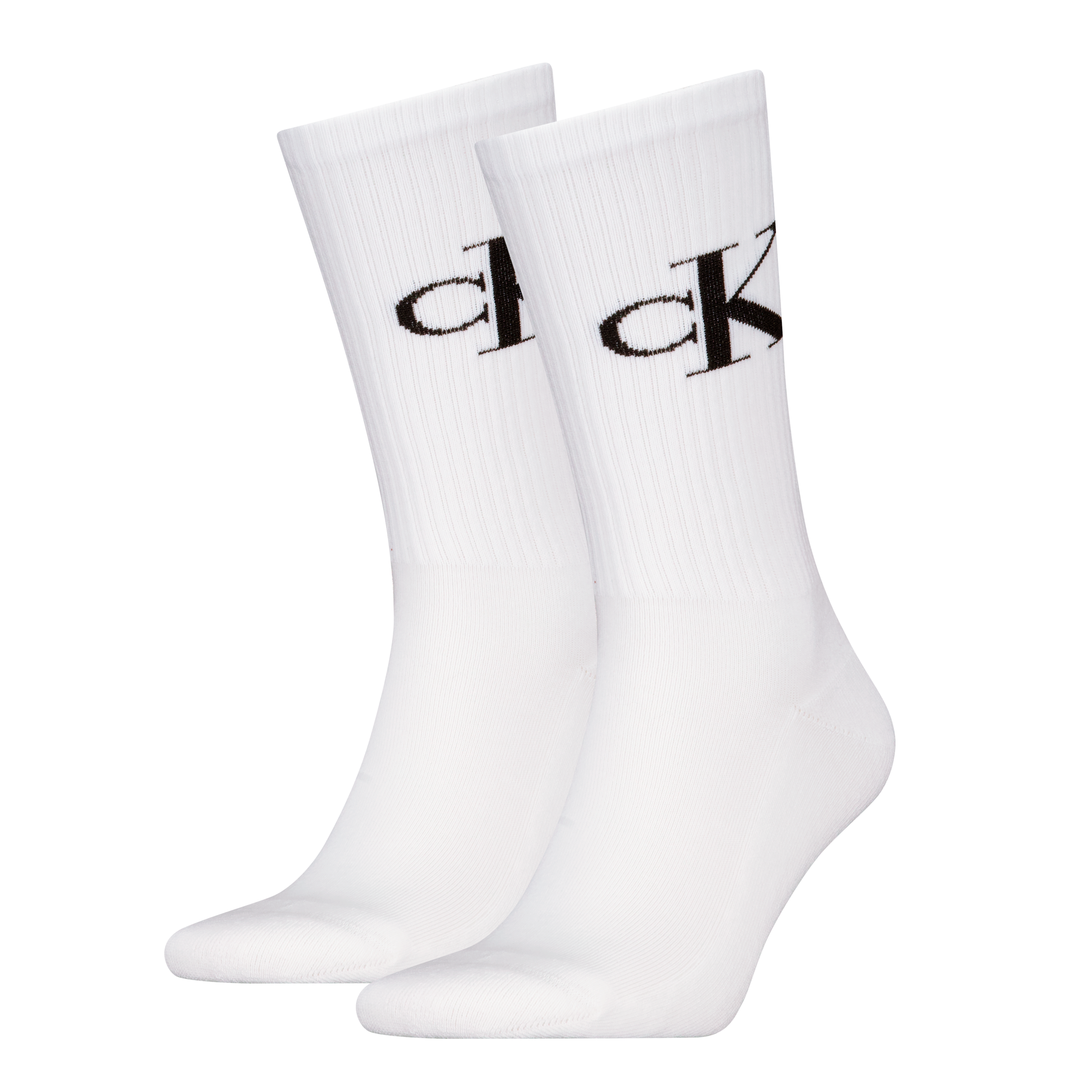 Tennissocken CALVIN KLEIN JEANS "CKJ MEN SOCK MONOGRAM", Herren, Gr. 39-42, weiß, Baumwollmischung, normal, Socken Tennissocken, mit verstärkter Ferse, komfortable Frotteesohle 2