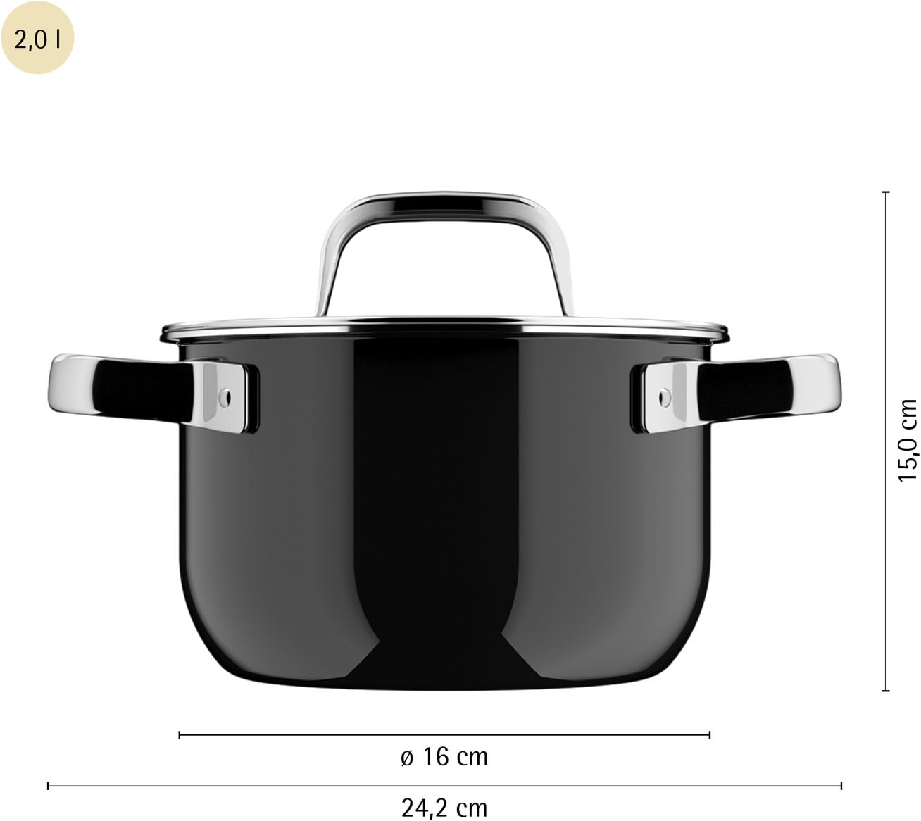 WMF Kochtopf »Fusiontec Mineral Pro« 1 tlg. tlg. Edelstahl | Glas