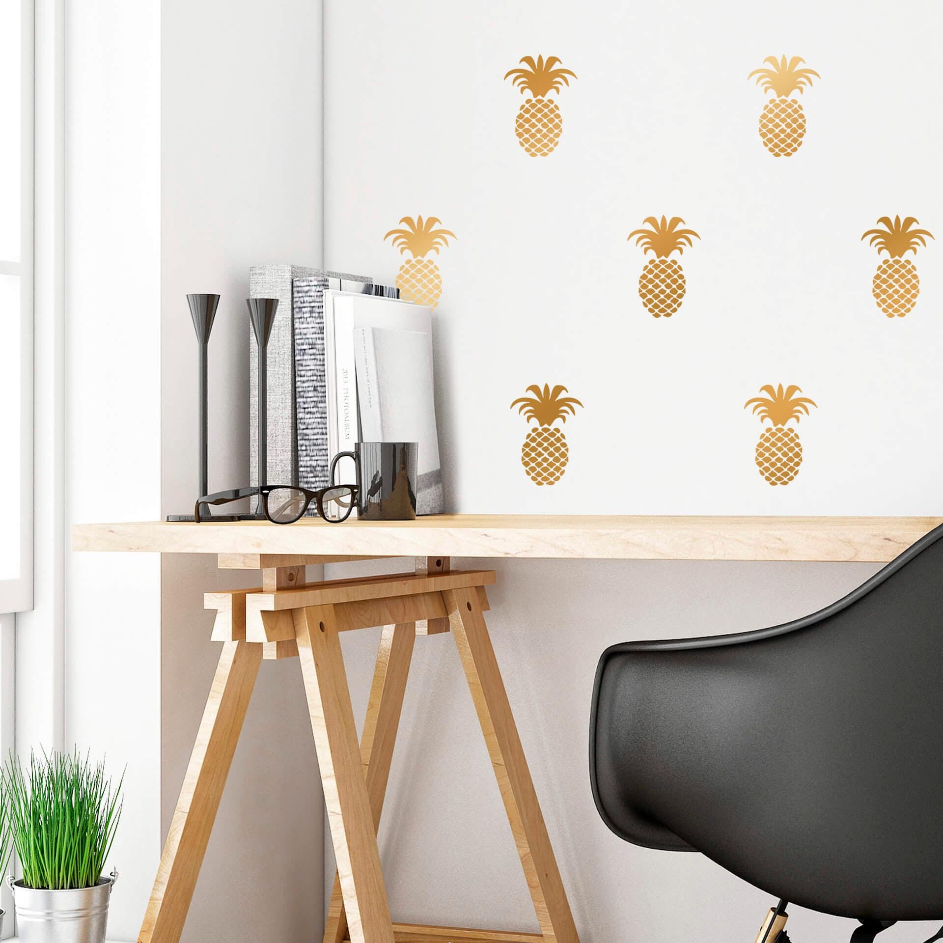 Wall-Art Wandtattoo »Ananas Set«, selbstklebend, entfernbar