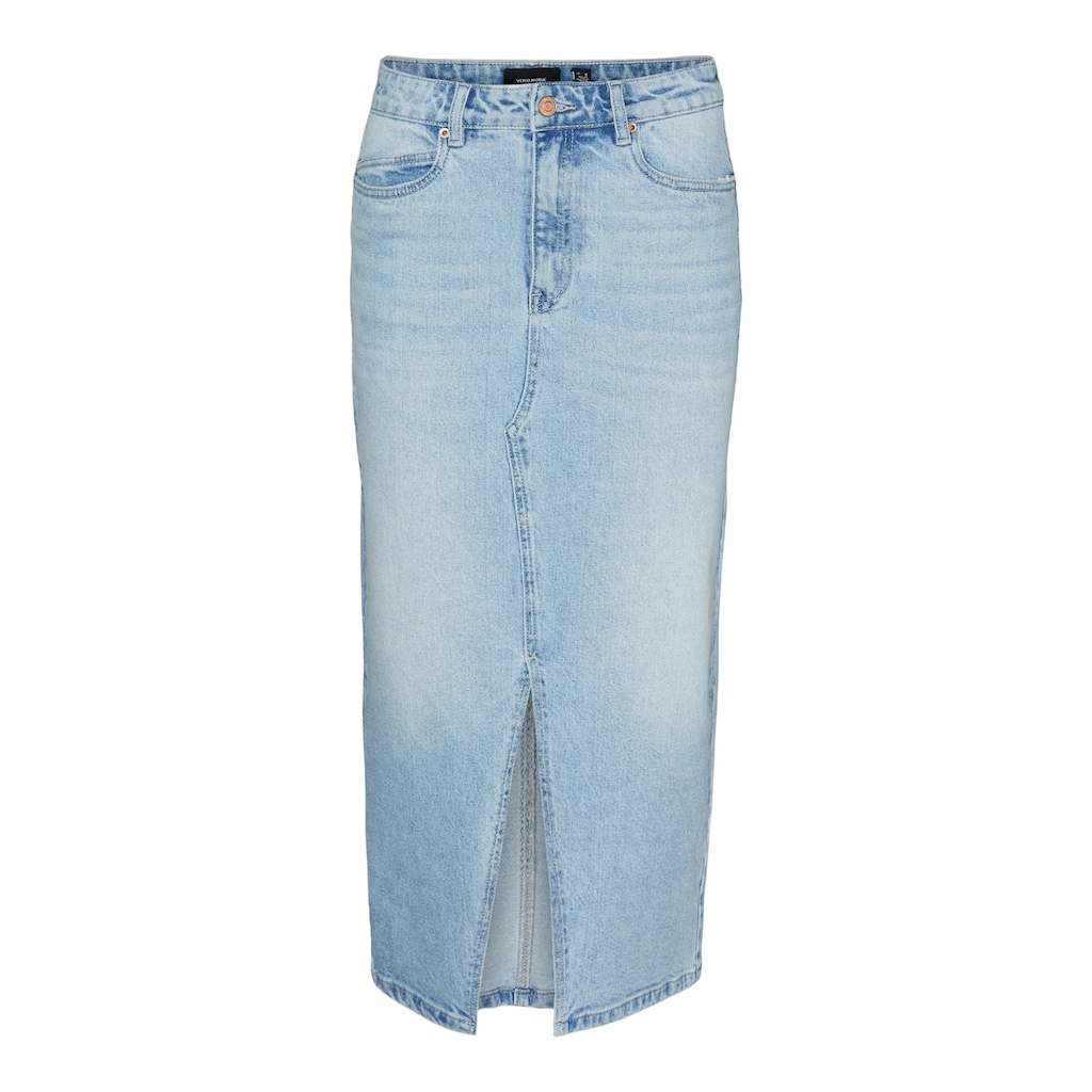 Vero Moda Maxirock »VMVERI HR CALF DENIM SKIRT GA NOOS«