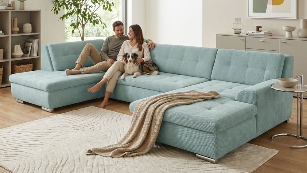 OTTO home Wohnlandschaft "Torrnby 360 x 201 cm, mit Steppungen, modern & stabil" L-Form, aus haustierfreundlichem Pet Friendly Bezug
