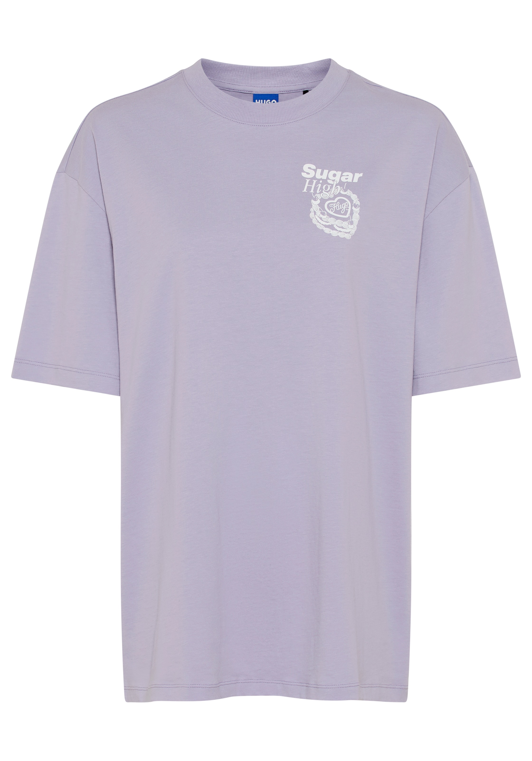 HUGO Blue T-Shirt "Oversized Tee" mit Print, Rundhals günstig online kaufen