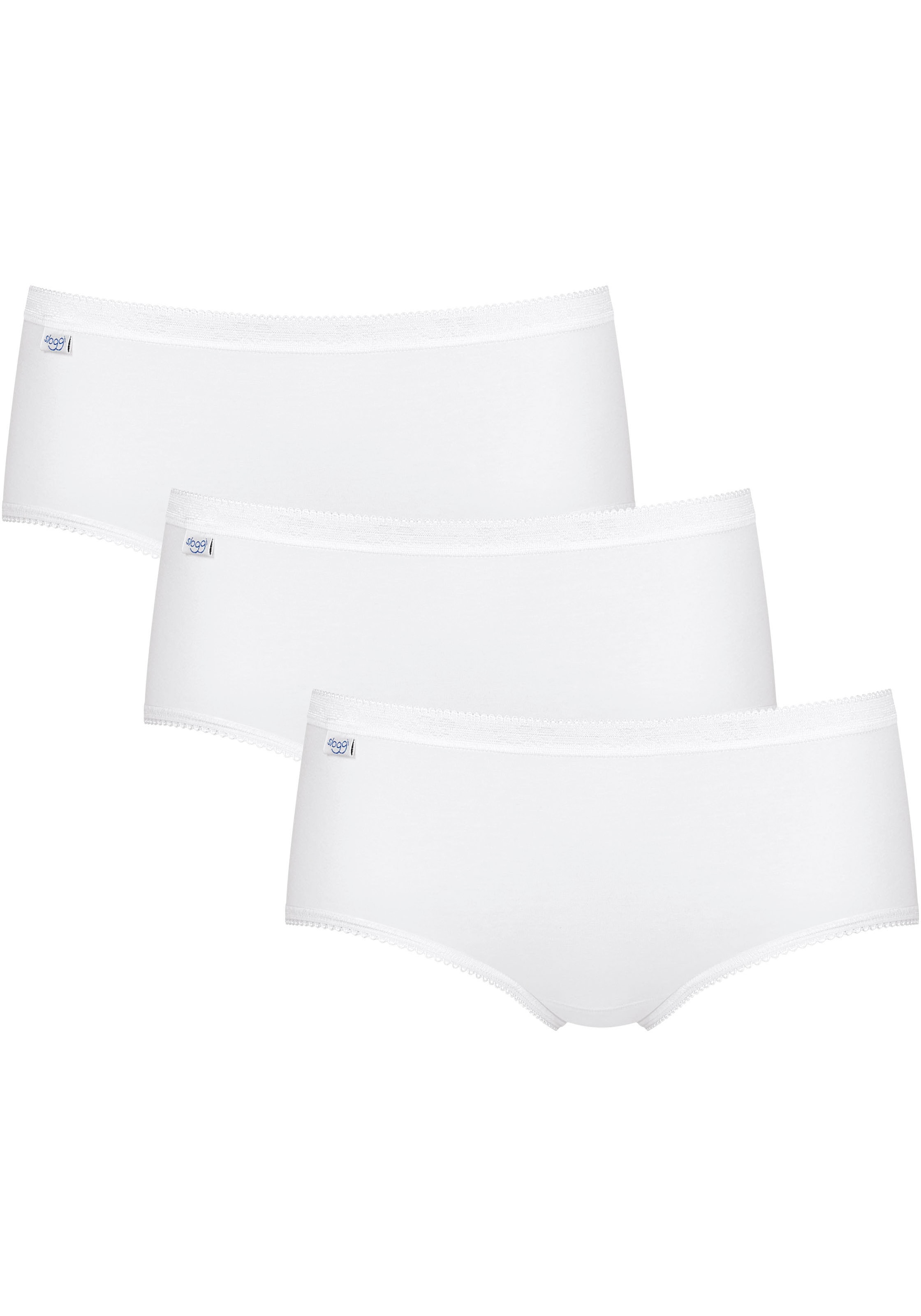 sloggi Midislip "Basic+", (3er Pack), Baumwolle, klassischer Stil, bequem, günstig online kaufen