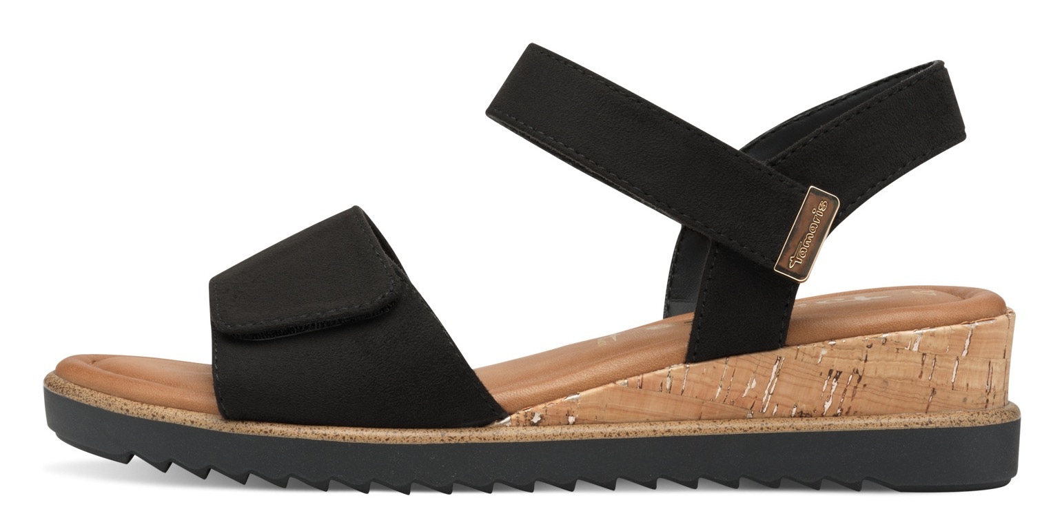 Tamaris Keilsandalette, Riemchensandale, Sommerschuh in veganer Verarbeitung