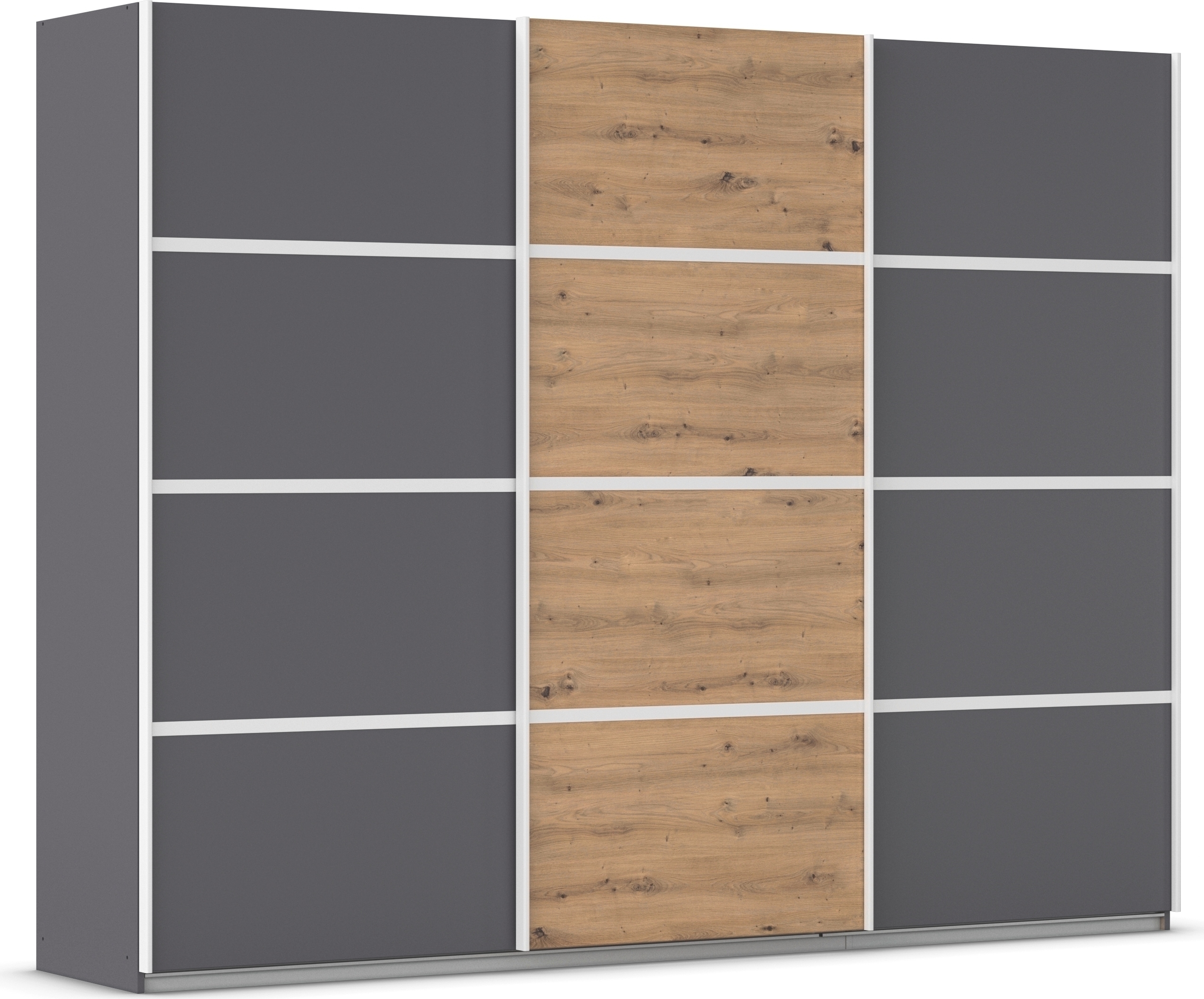 OTTO home Kleiderschrank "Mehrzweckschrank Aktenschrank Möbel Mietswohnung Schlafzimmer AVOLA" 3 verschiedene Ausstattungen BASIC/CLASSIC/PREMIUM (inkl. SOFT-CLOSE), mit eleganten Zierleisten in Chrom, Schwarz oder Weiß MADE IN GERMANY