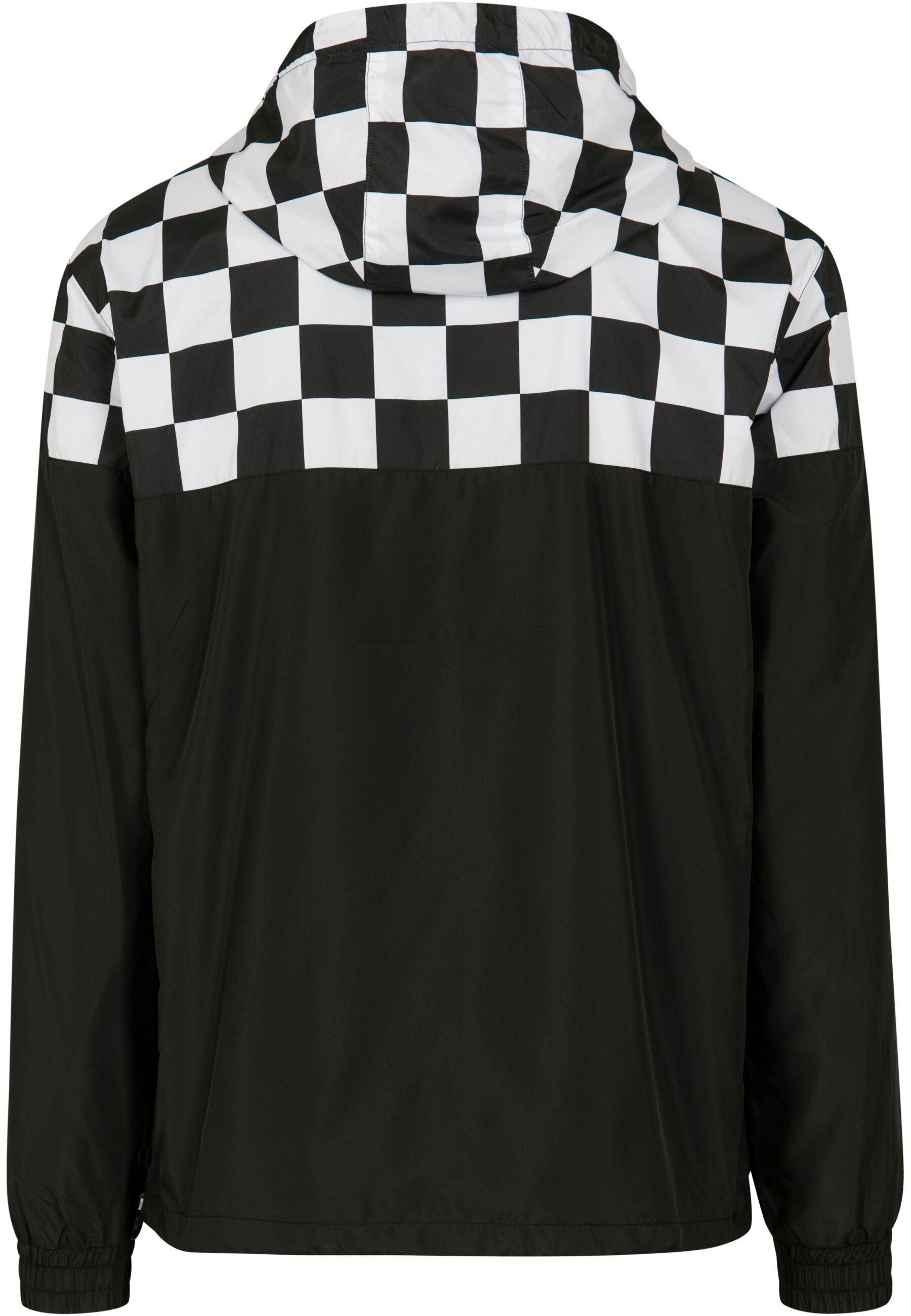 URBAN CLASSICS Allwetterjacke »Urban Classics Herren Check Pull Over Jacket«, (1 St.), mit Kapuze