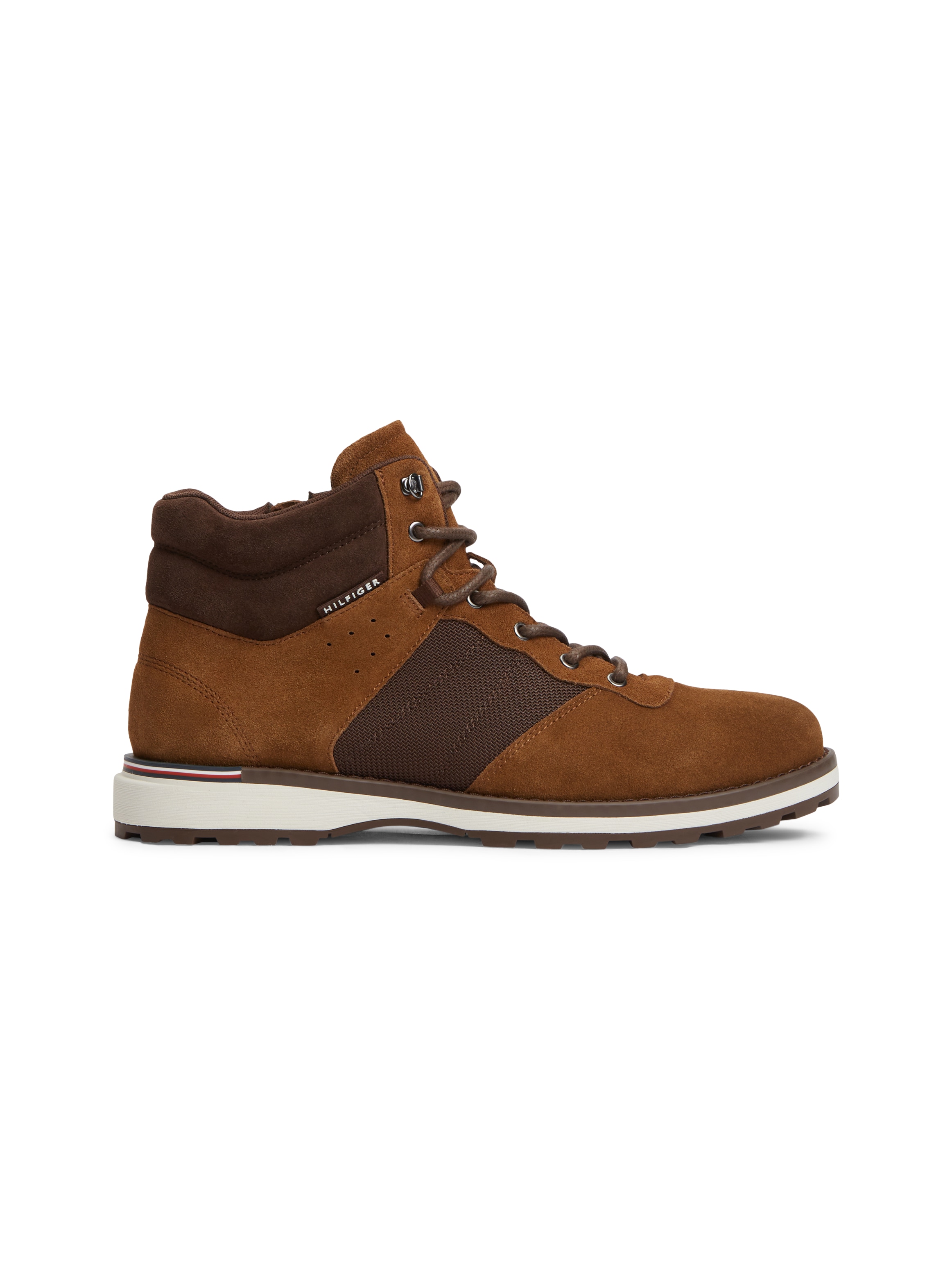 Tommy Hilfiger Schnürboots »CORPORATE OUTDOOR SUEDE BOOT«  Schnürstiefelette mit praktischem Innenreißverschluss