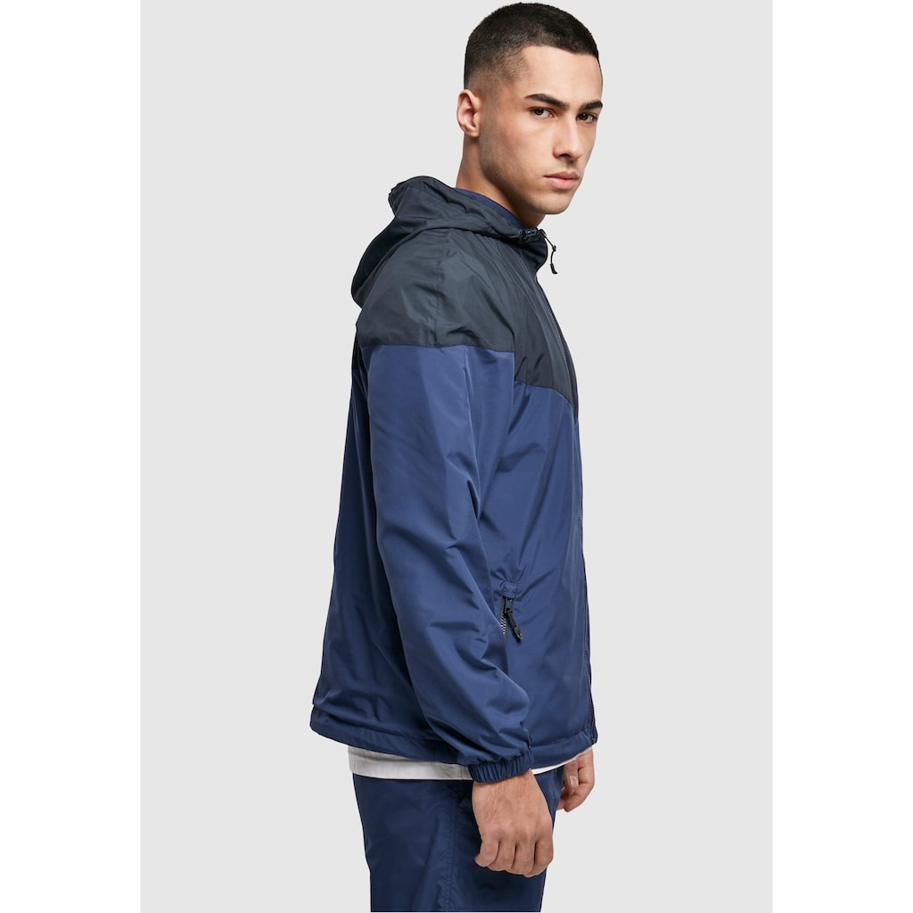 URBAN CLASSICS Allwetterjacke »Urban Classics Herren 2-Tone Tech Windrunner«, (1 St.), mit Kapuze