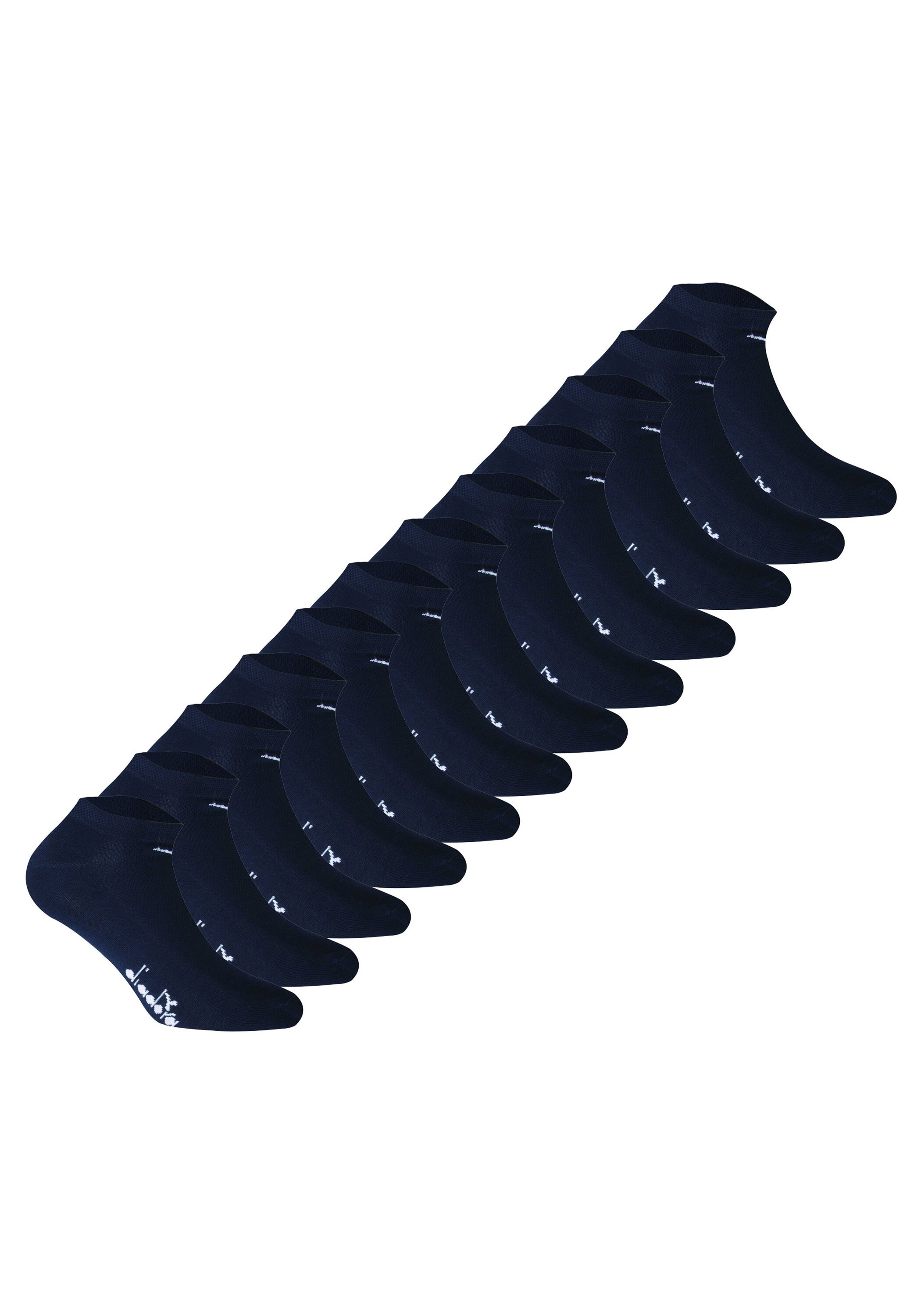 DIADORA Herren Sneakersocken "Socken 12er Pack", Gr. 35, blau, Obermaterial: 75% Baumwolle CO. 23% Polyester PES. 2% Elasthan EL., Socken