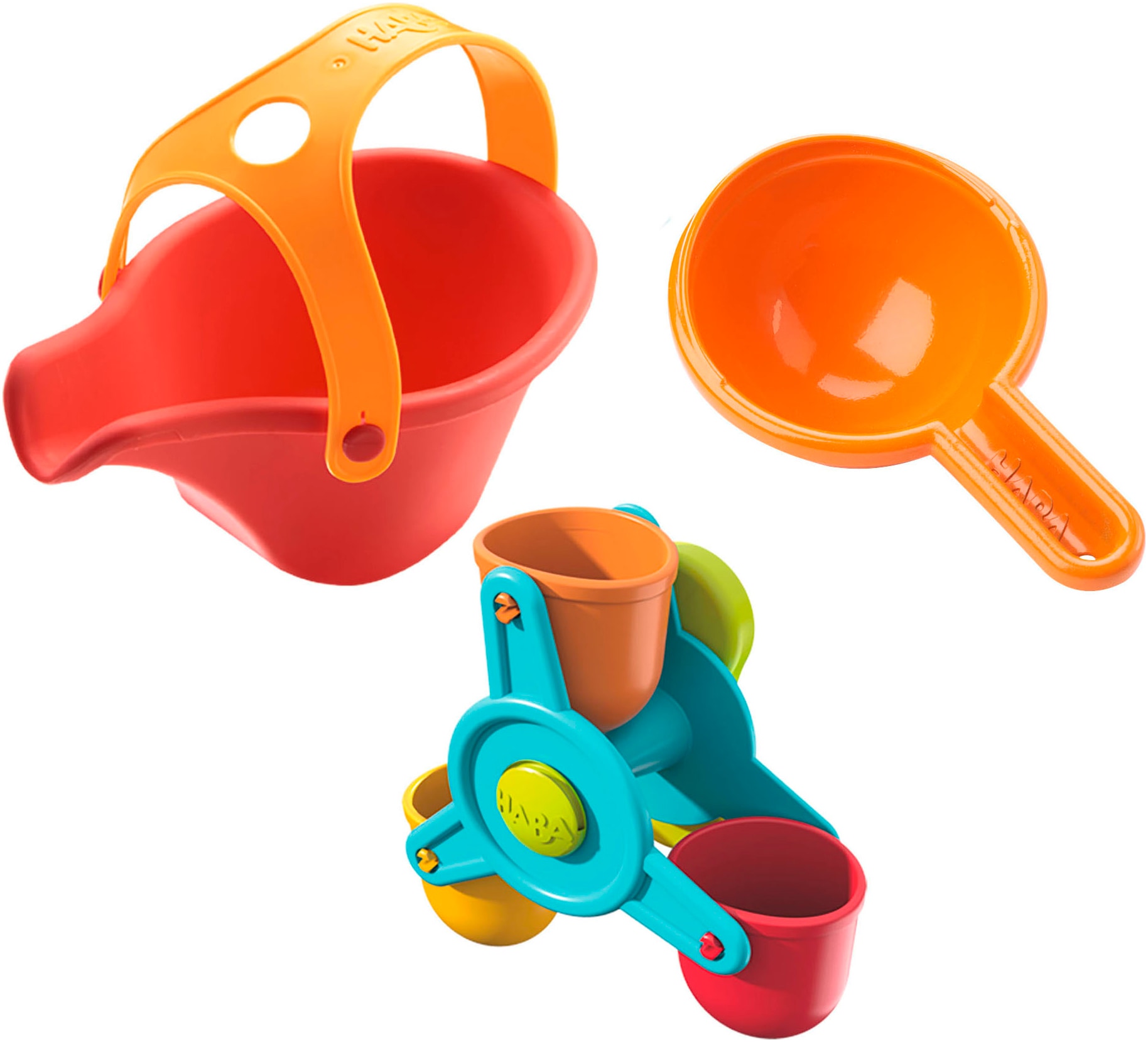 HABA Kinder Badespielzeug "Badespaß Wassereffekt", bunt, Kunststoff, Wasserspielzeuge