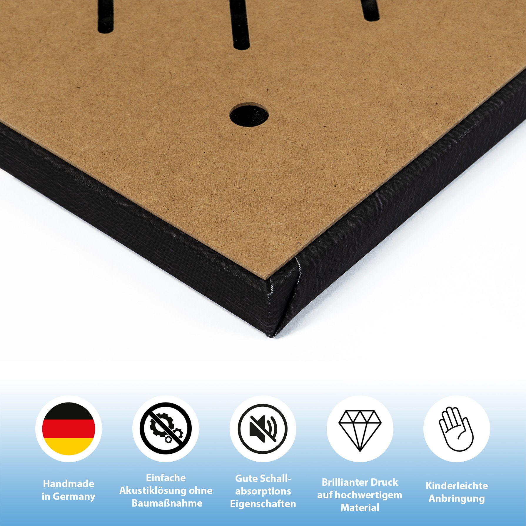 Thumbnail - queence Leinwandbild "The Stone" Stein 1 Stk. tlg. mit sehr guten Schallabsorptions-Eigenschaften