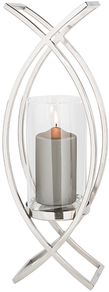 Fink 1100000002199 "MADDOX, Weihnachtsdeko" aus Edelstahl und Glas, Höhe ca. 54 cm
