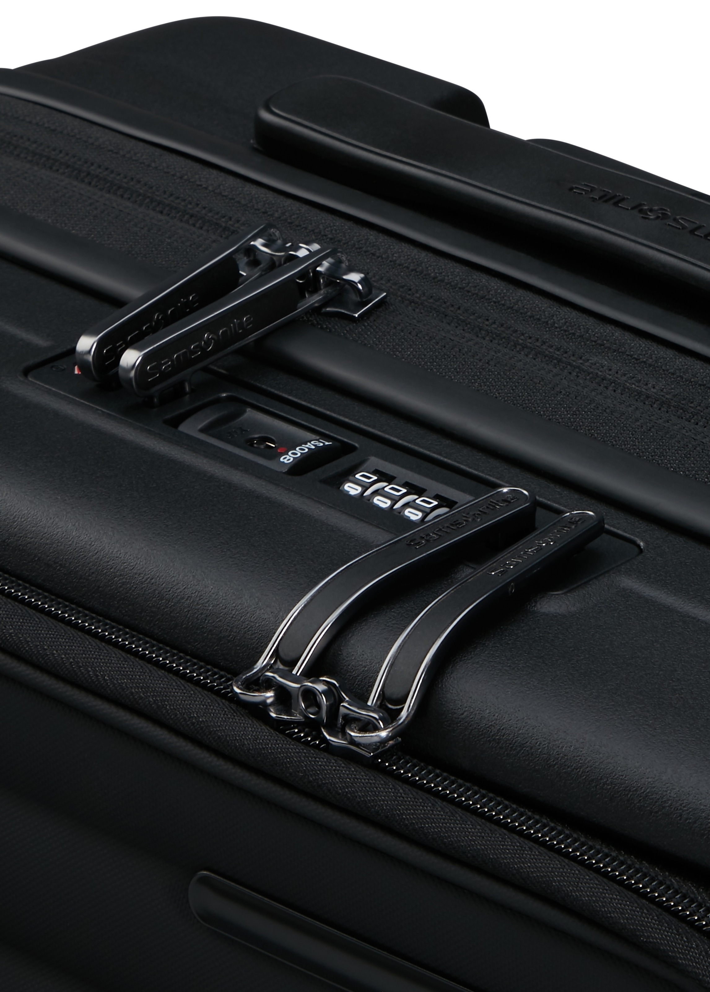 Samsonite Plastikinis lagaminas ant ratukų »RESTACKD verschiedene dydžiai ir Farben« (mit Packtaschen) 4 ratukai Reisekoffer su TSA Pilis Apimties išplėtimas Packtaschen
