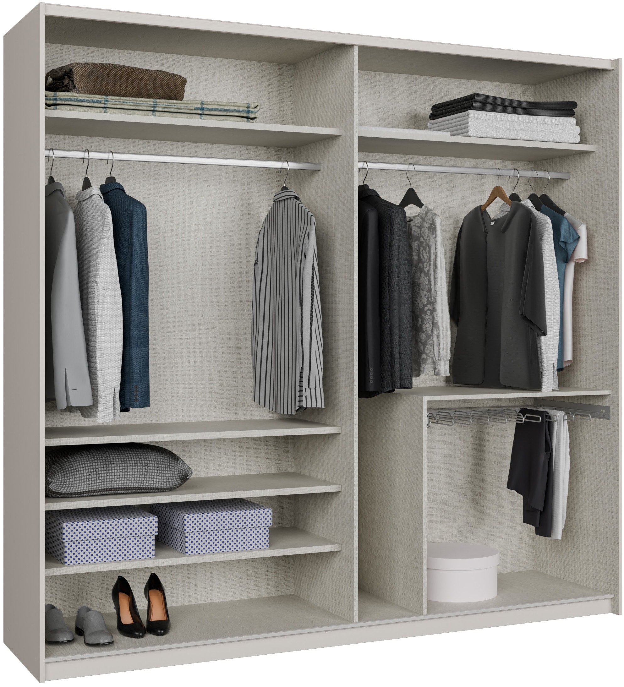 FORTE Schwebetürenschrank »Ingalil«, Höhe 2,10 mtr., stehende Montage