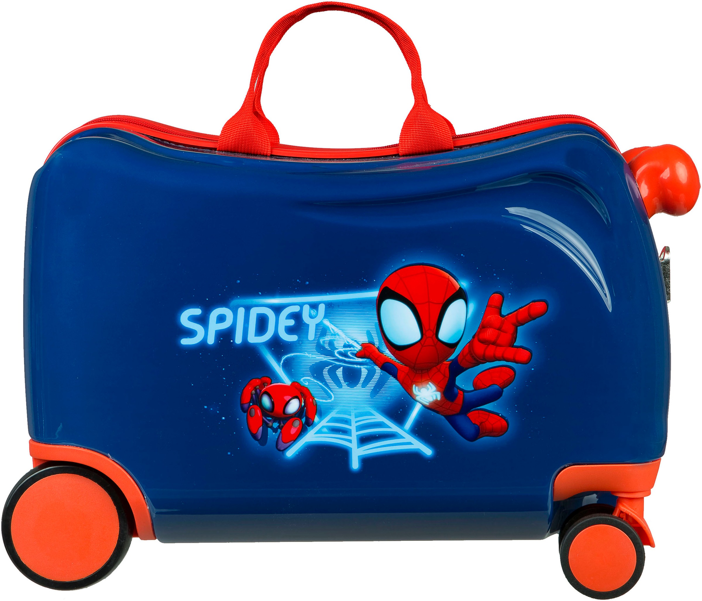 UNDERCOVER Kinderkoffer »Ride-on Trolley, Spider-Man«, 4 St. Rollen, zum sitzen und ziehen