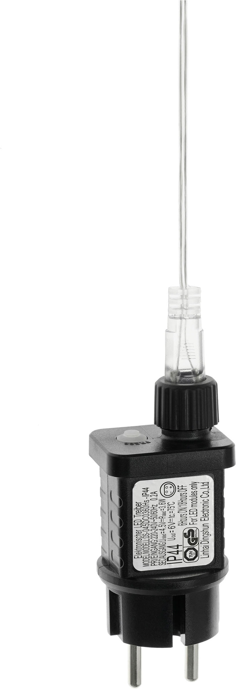 OTTO home LED Kugelleuchte »LED-Leuchtkugel THALLIA« LED-Modul 1 Stk. Warmweiß 6/18-h Timer, IP44, 5 m Zuleitung