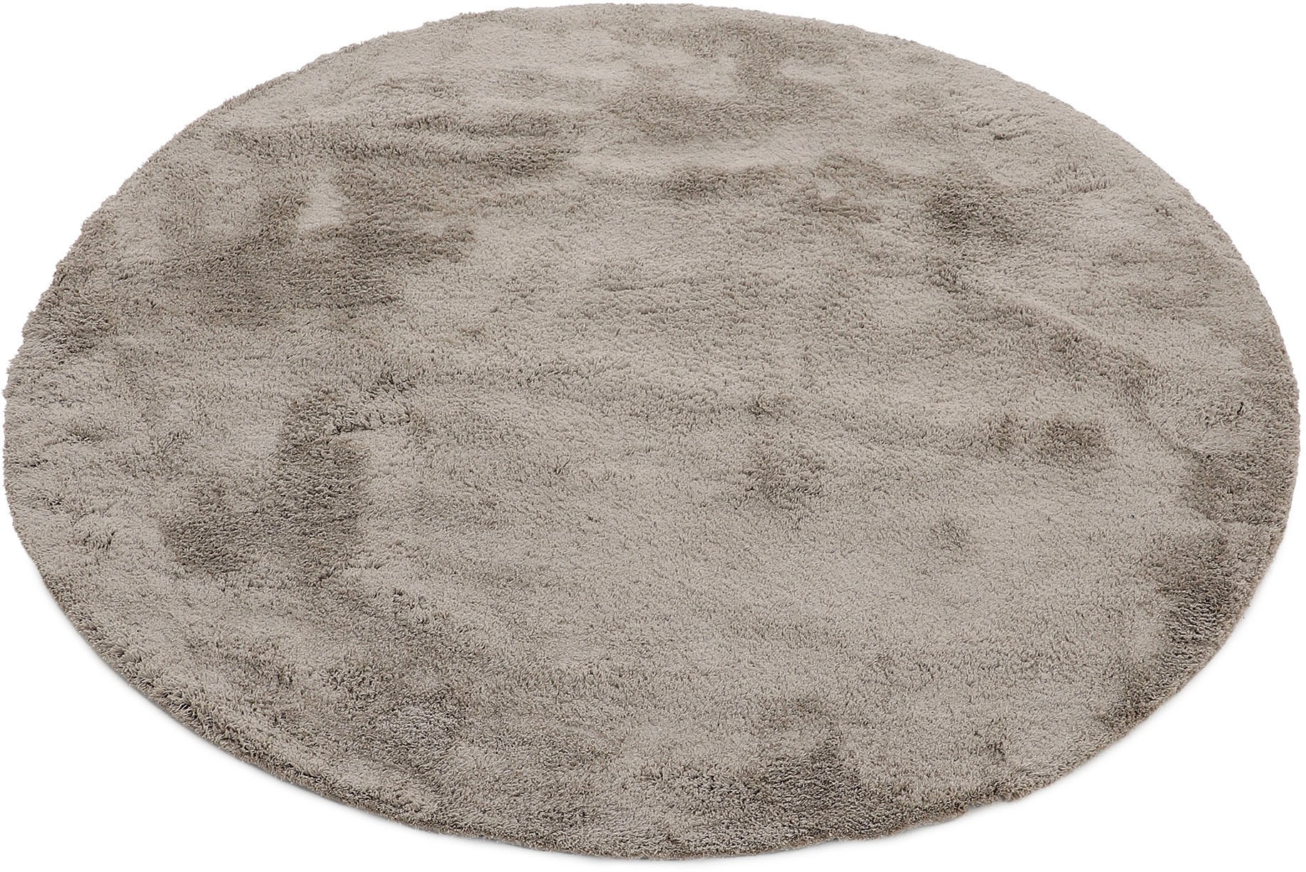carpetfine Teppich "Silky" rund 20 mm Höhe Shaggy, Langflor, uni, besonders günstig online kaufen
