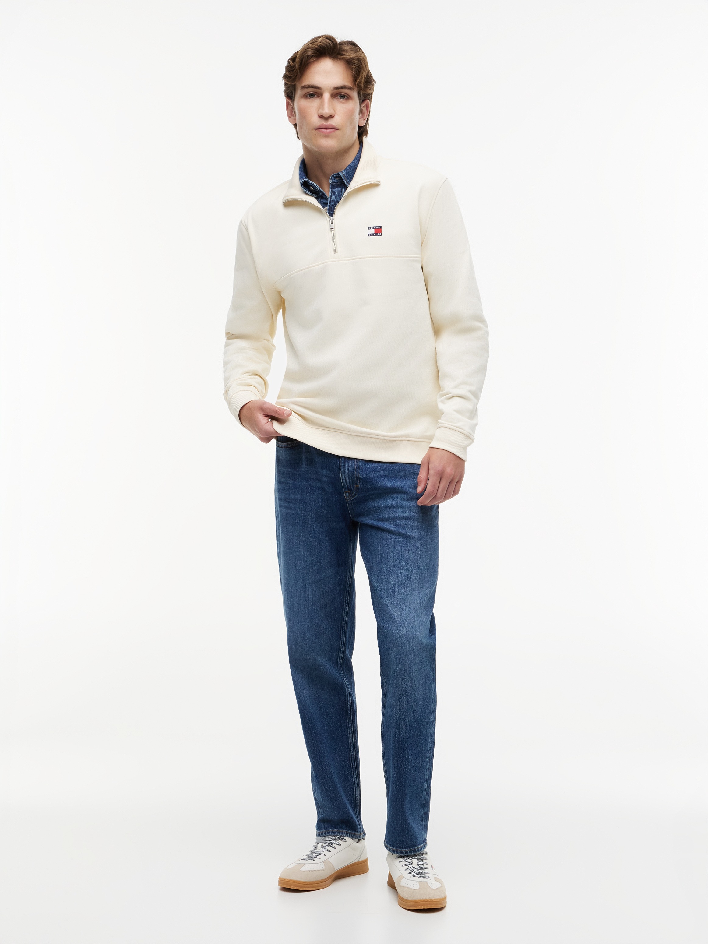 Tommy Jeans Sweatshirt »TJM REGULAR BADGE QUARTER ZIP«
