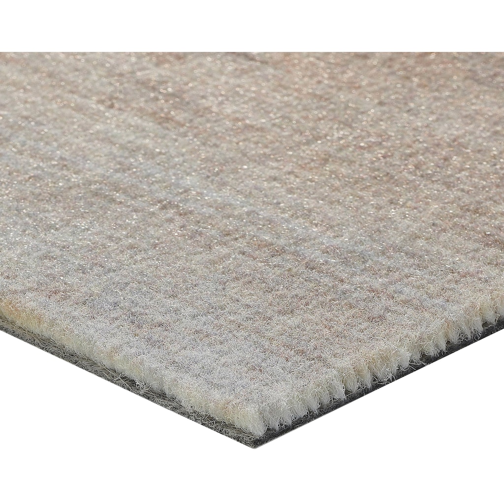 Infloor Teppichfliese »Velour Holzoptik Vintage grau«, rechteckig, 14 Stück, 4 m², 25 x 100 cm, selbsthaftend, für Stuhlrollen geeignet