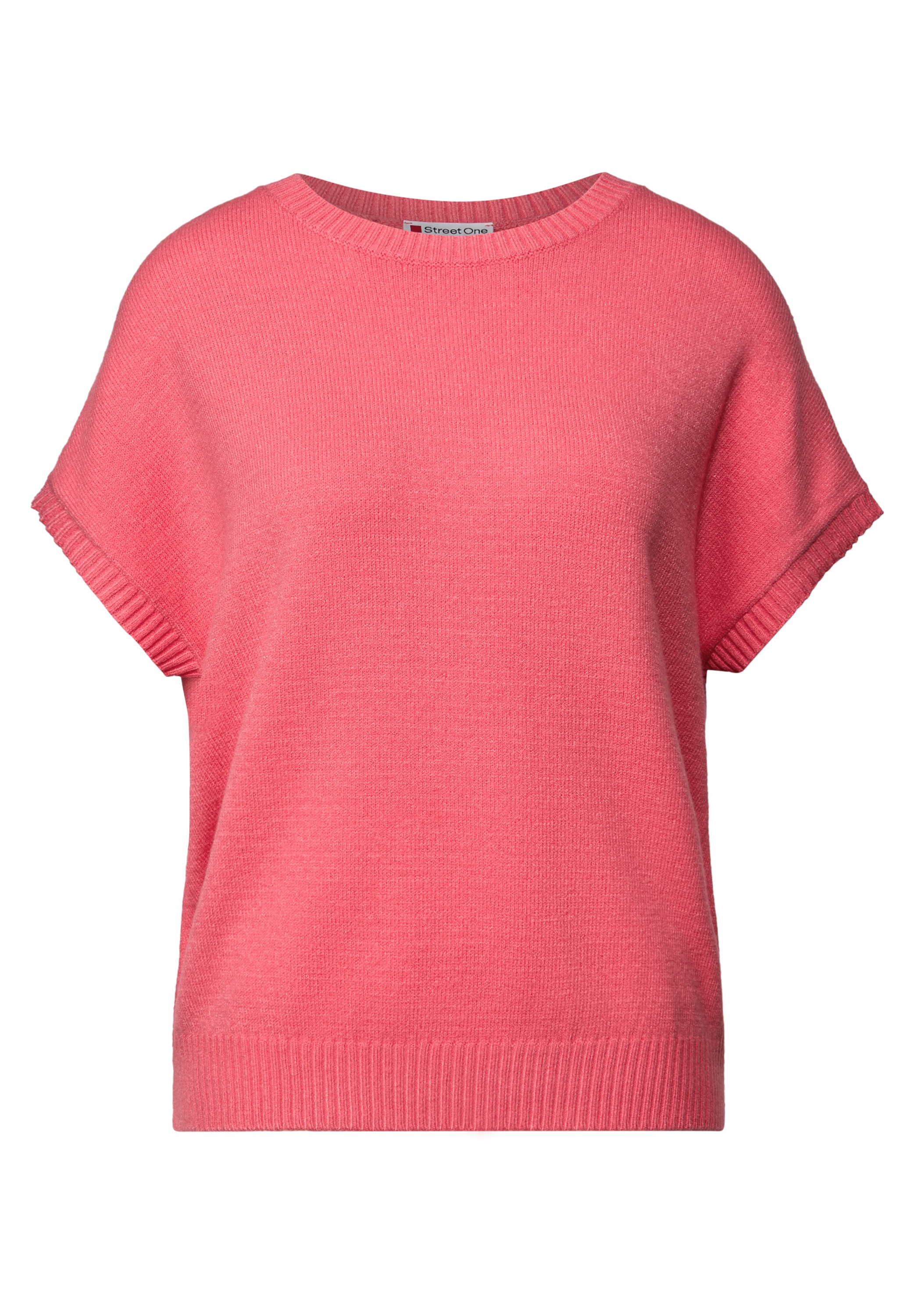 STREET ONE Kurzarmpullover, aus Feinstrick