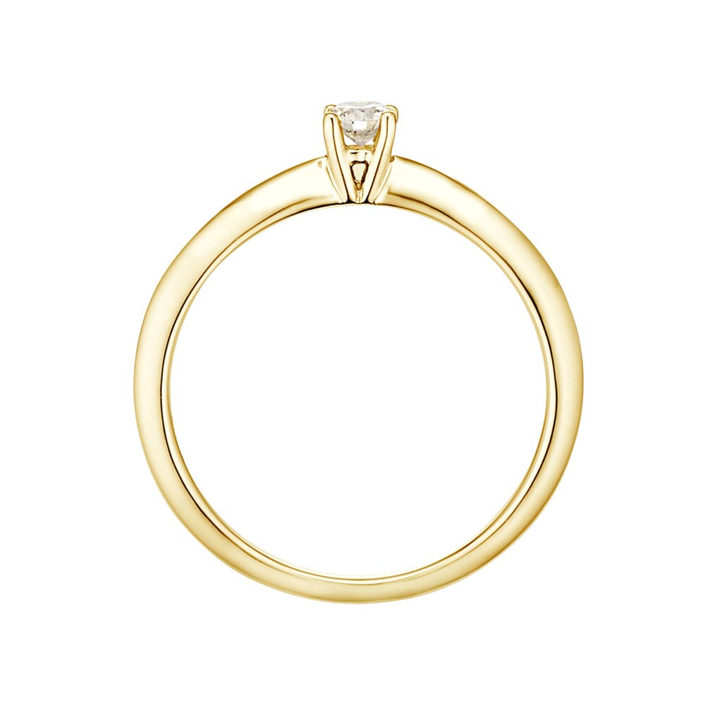 Phönix Fingerring »Schmuck Geschenk Gold 333 Fingerring Damenring Solitär LIEBE«