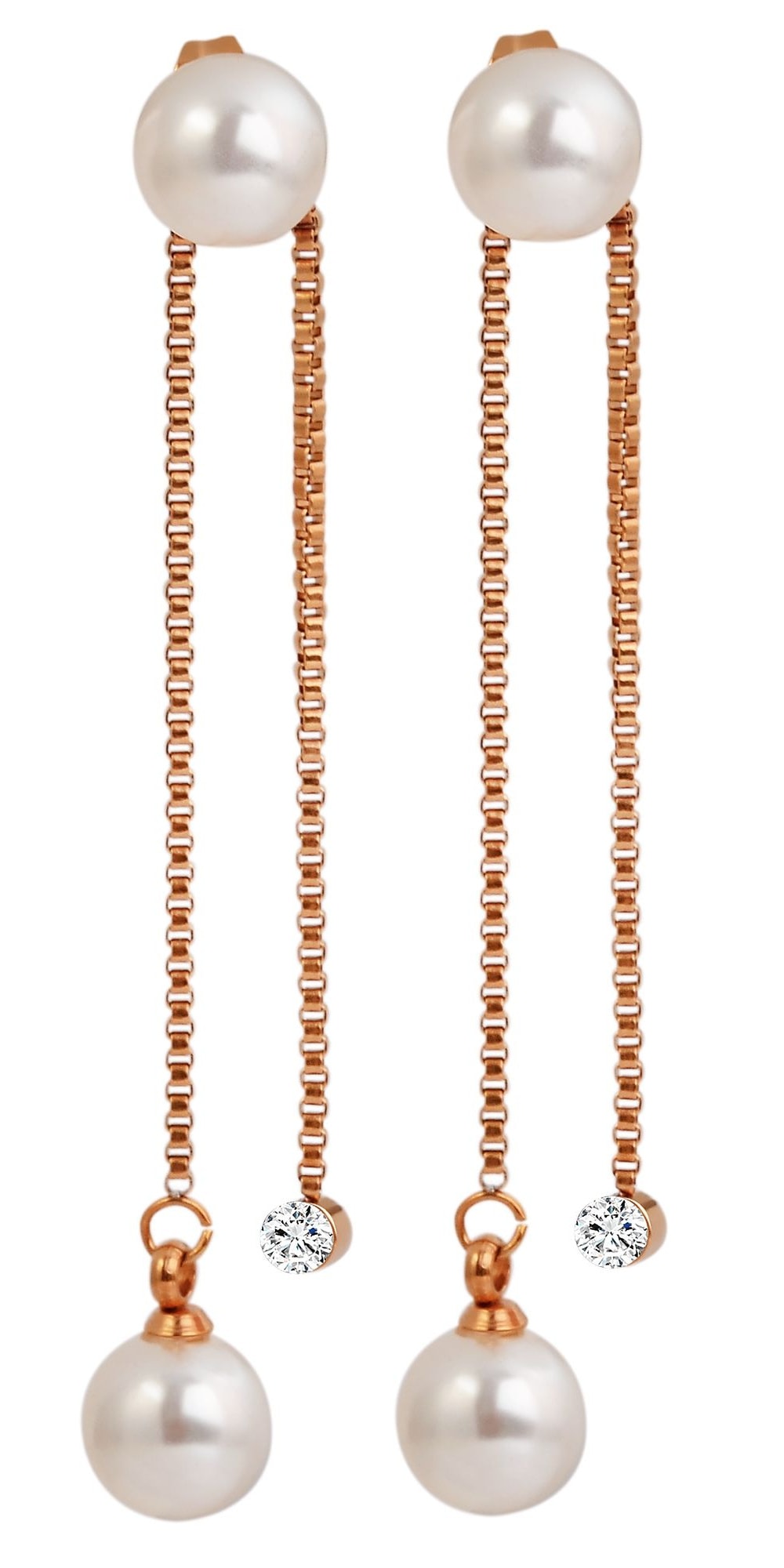 Adelia´s Paar Ohrhänger "Damen Ohrringe – Ohrstecker aus Edelstahl mit Perl günstig online kaufen