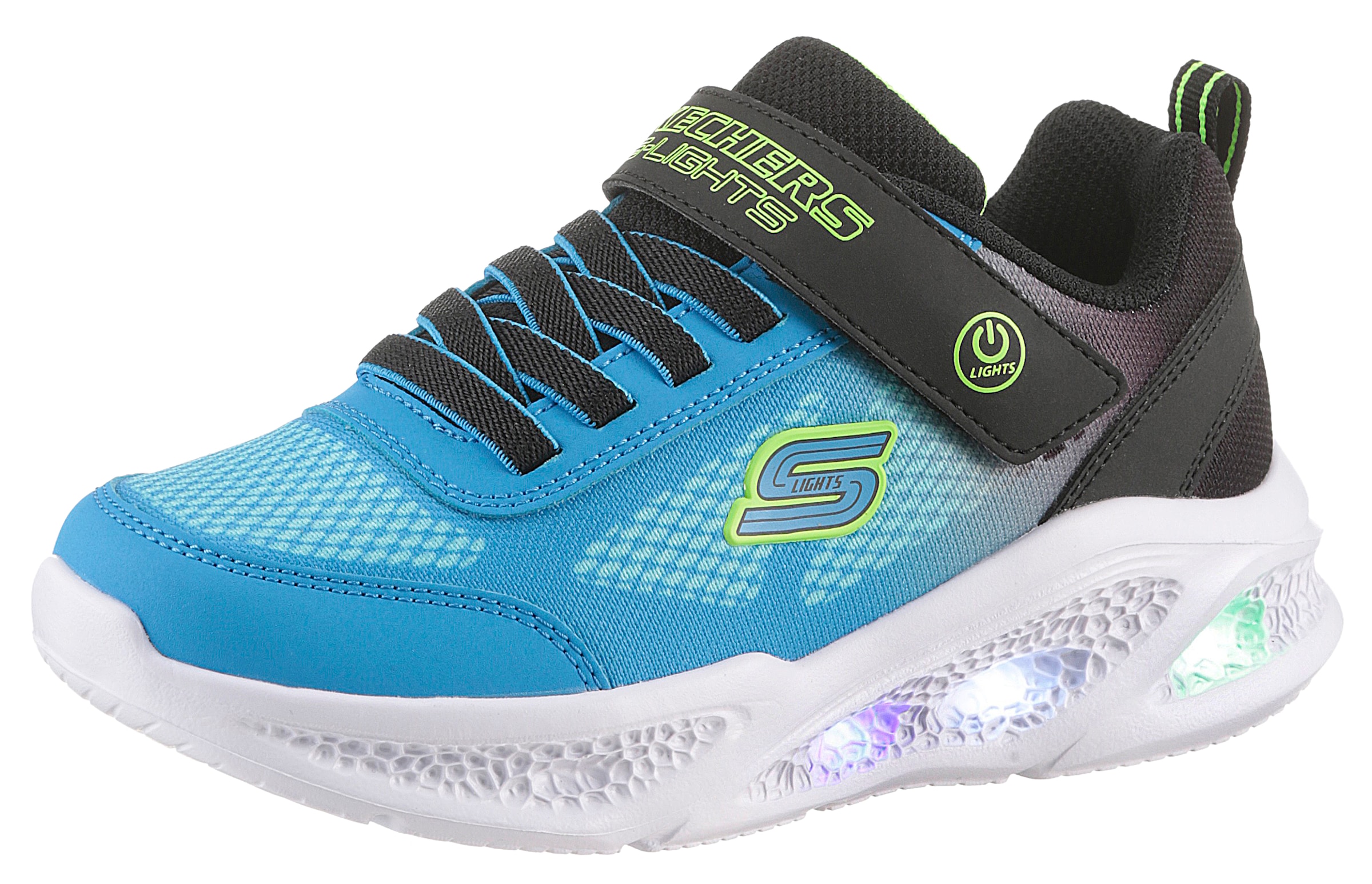Skechers "SKECHERS METEOR-LIGHTS" Klettschuh mit Blinkfunktion, Größenschab günstig online kaufen